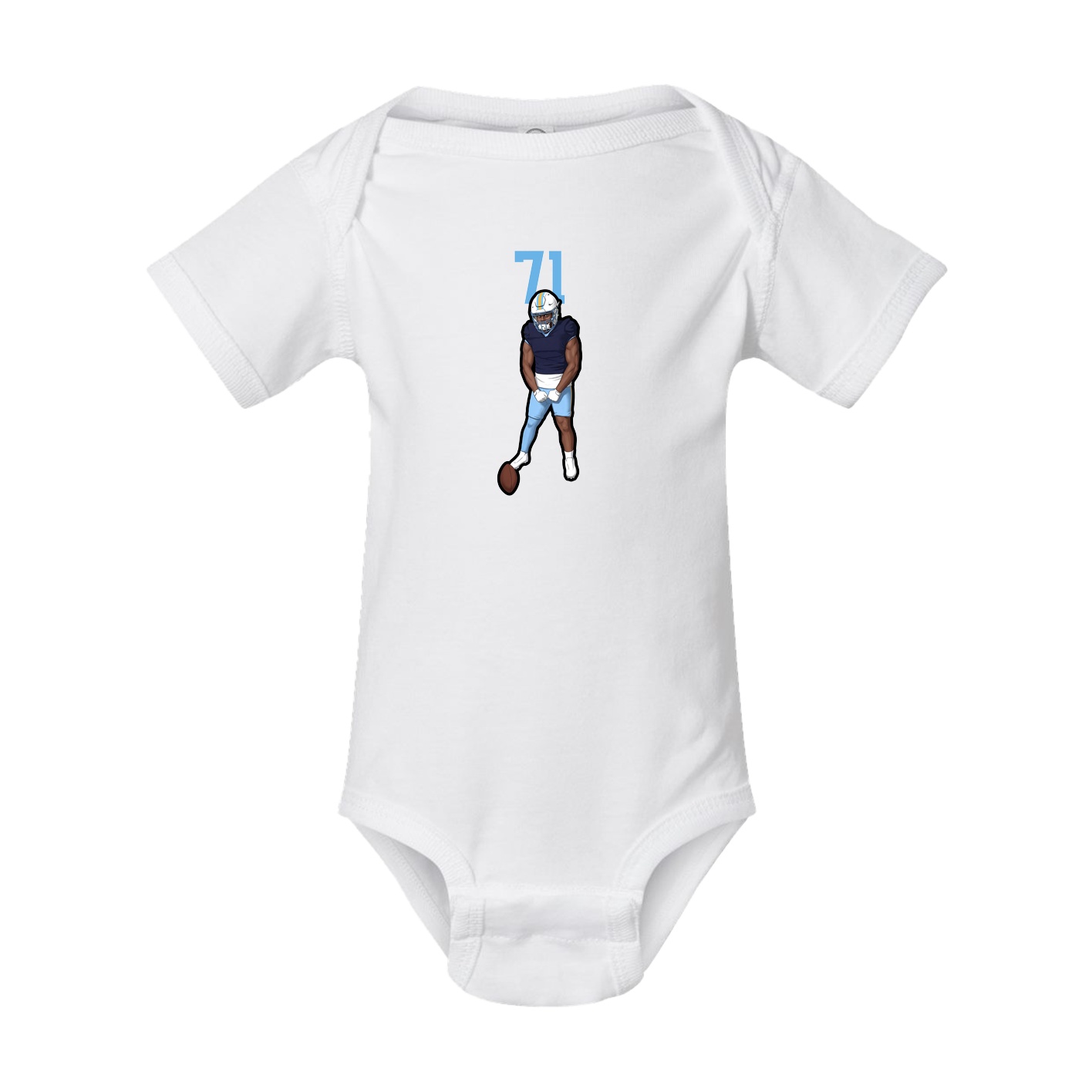 Baby Onesie — Number Top in White
