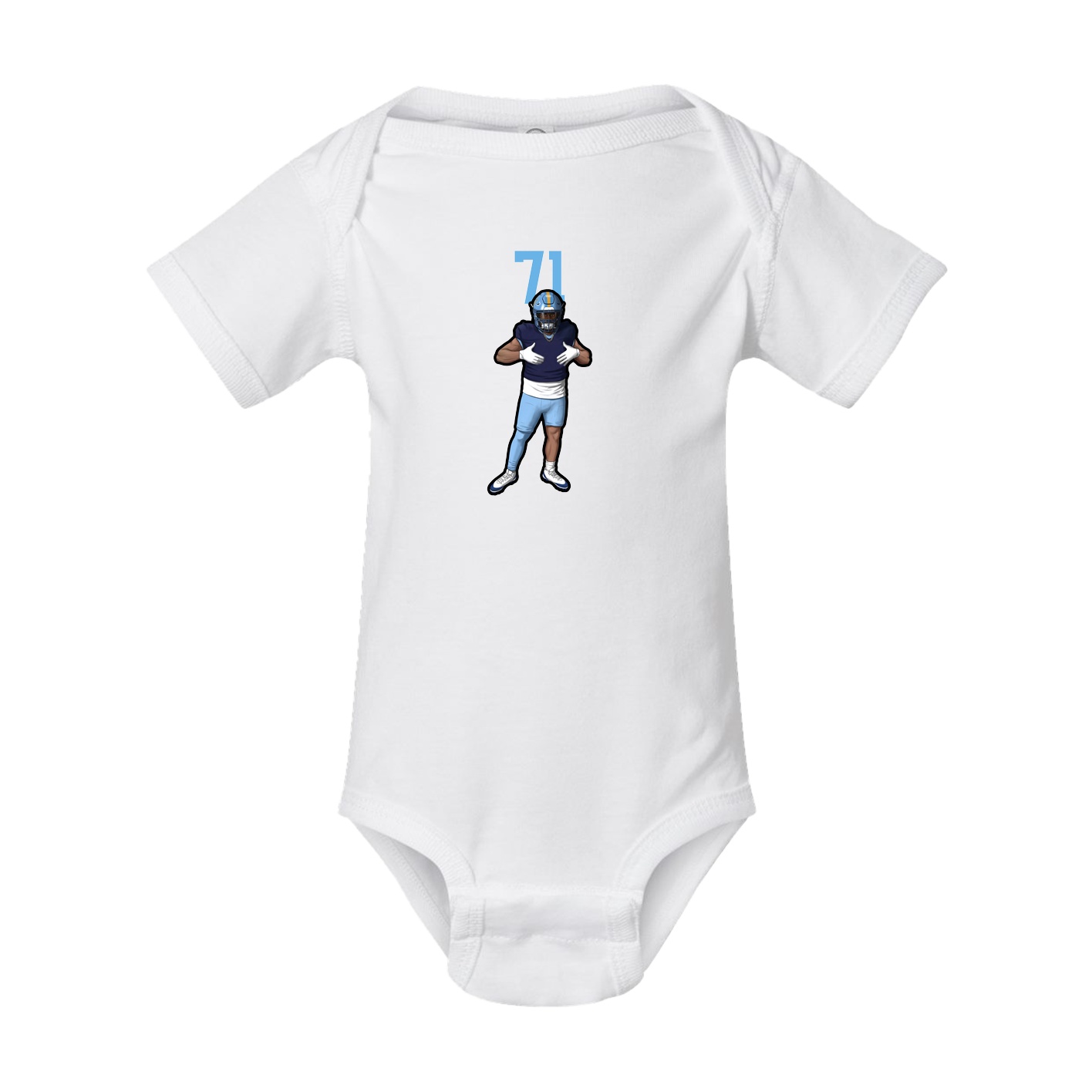 Baby Onesie — Number Top in White