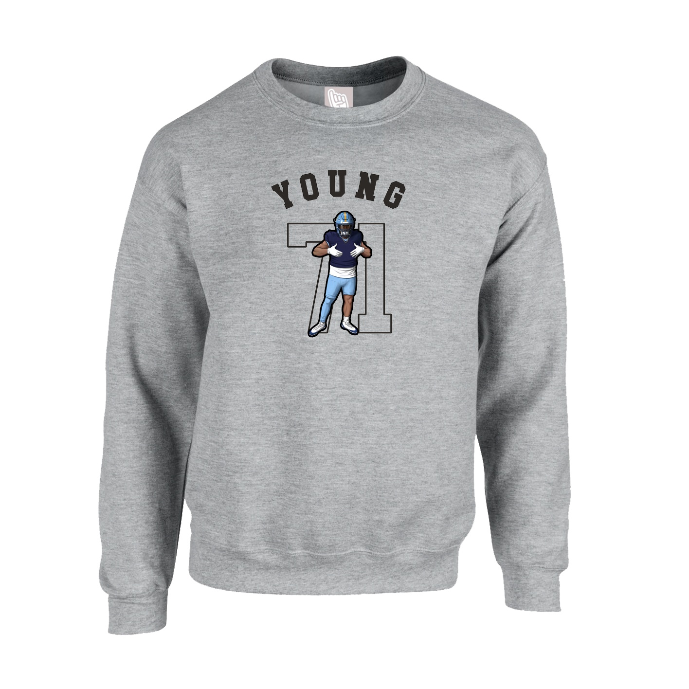 Fleece Crew — Shirsey Arch in Grey