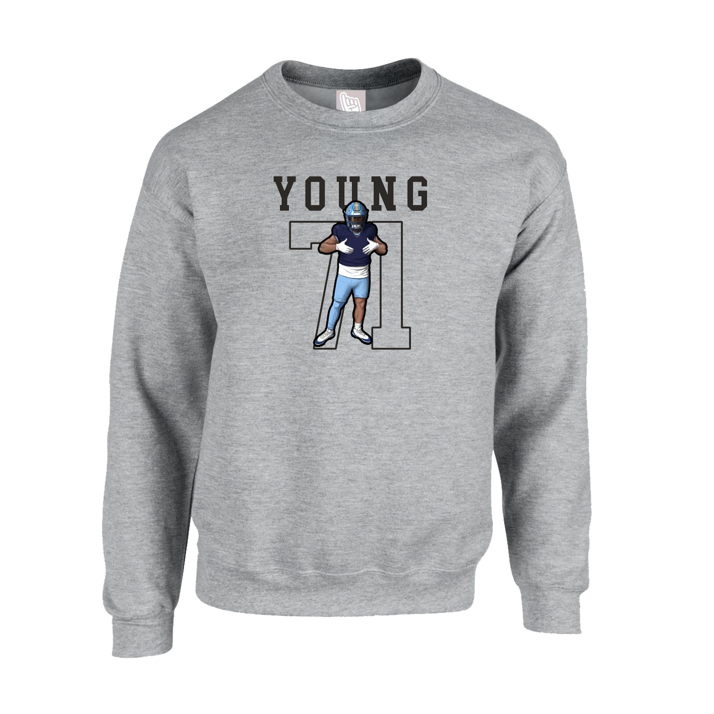 Fleece Crew — Shirsey in Grey