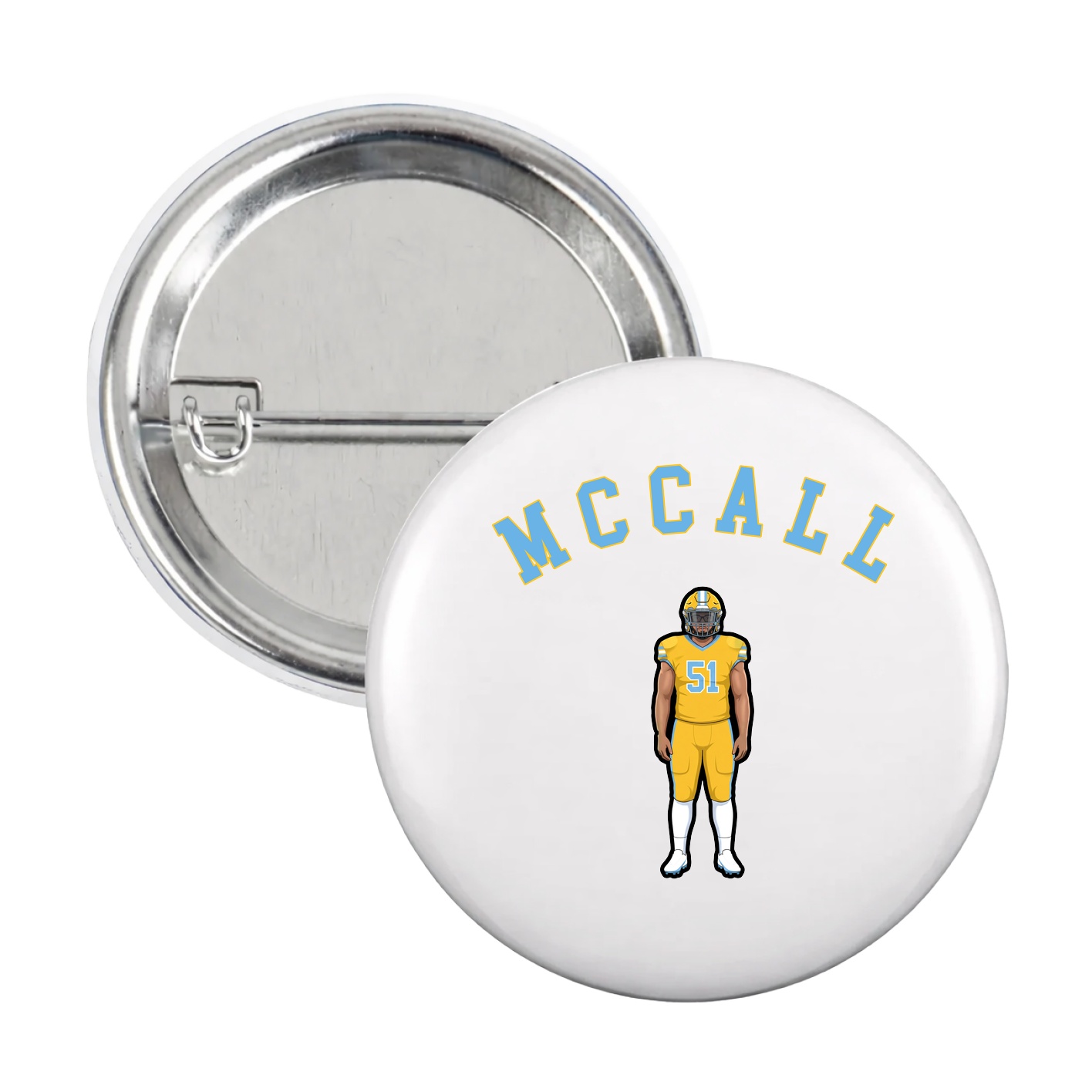 Game Day Button — Shirsey Arch in White