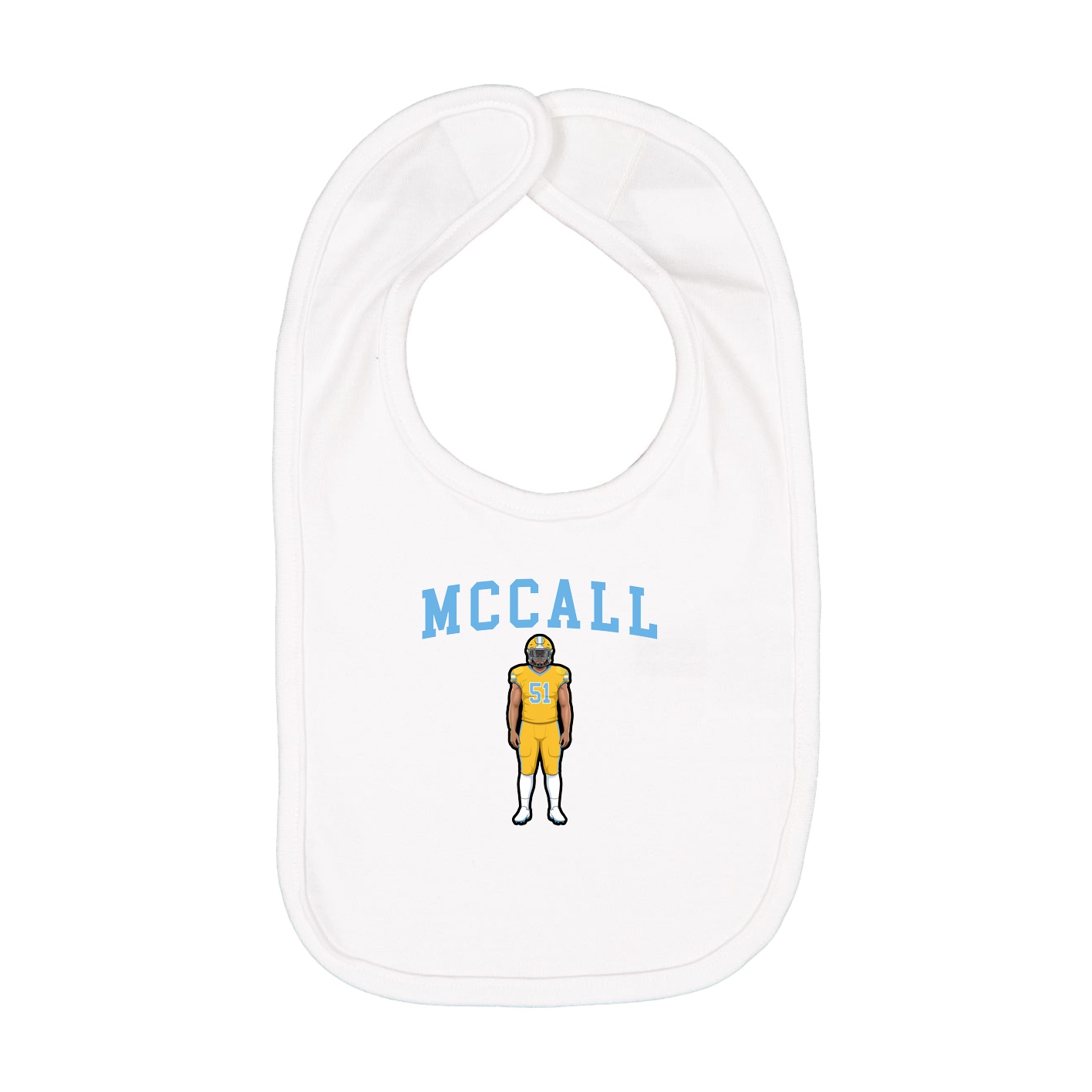 Infant Bib — Shirsey in White