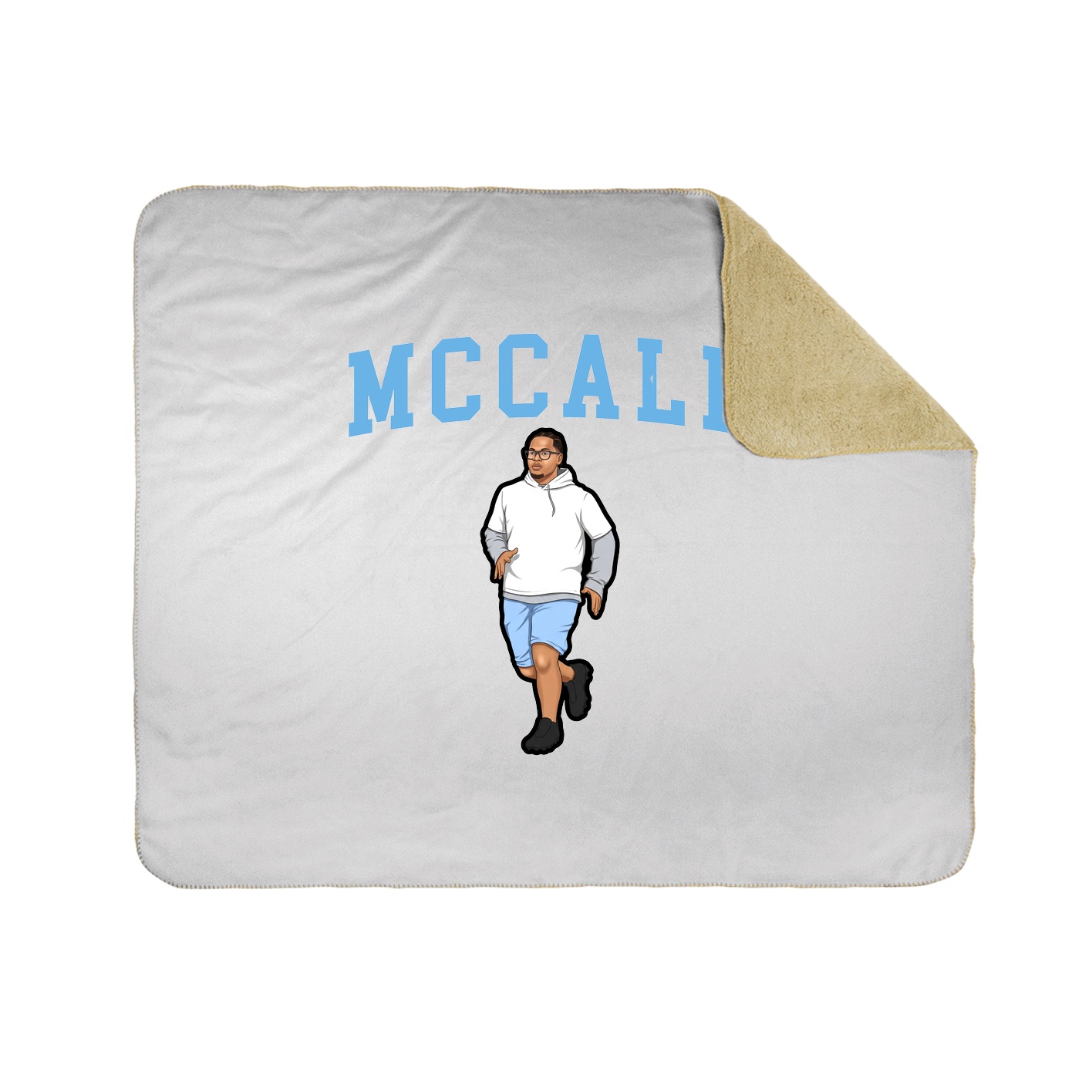 Throw Blanket — Shirsey in White