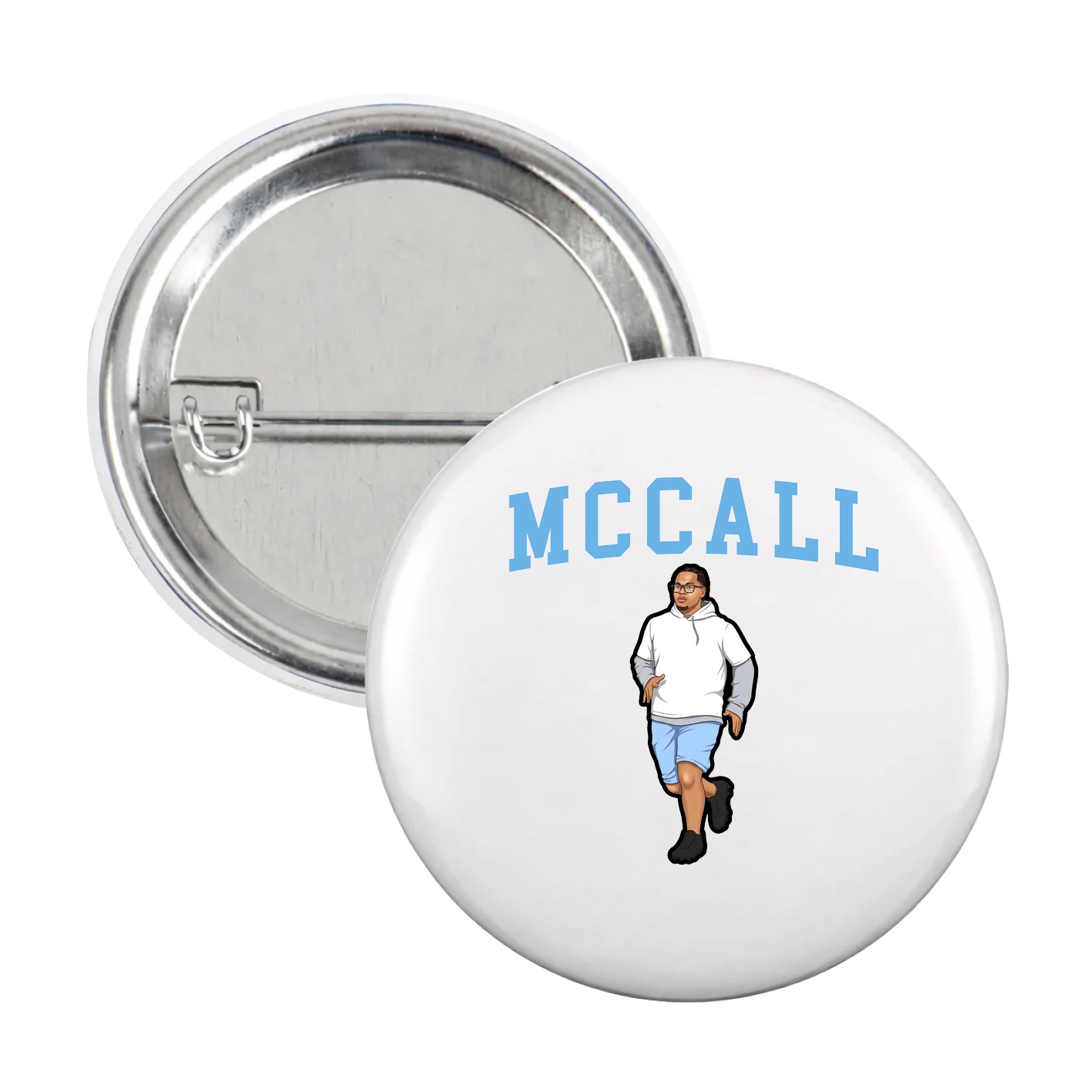 Game Day Button — Shirsey in White