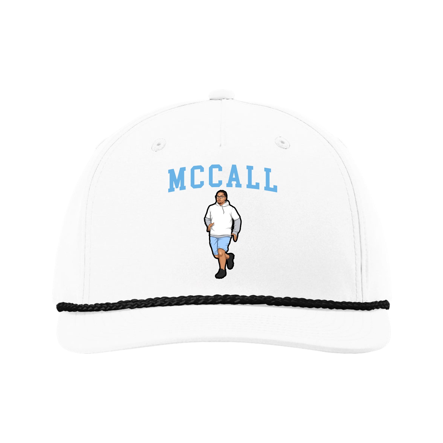 Five-Panel Classic Rope Cap — Shirsey in White