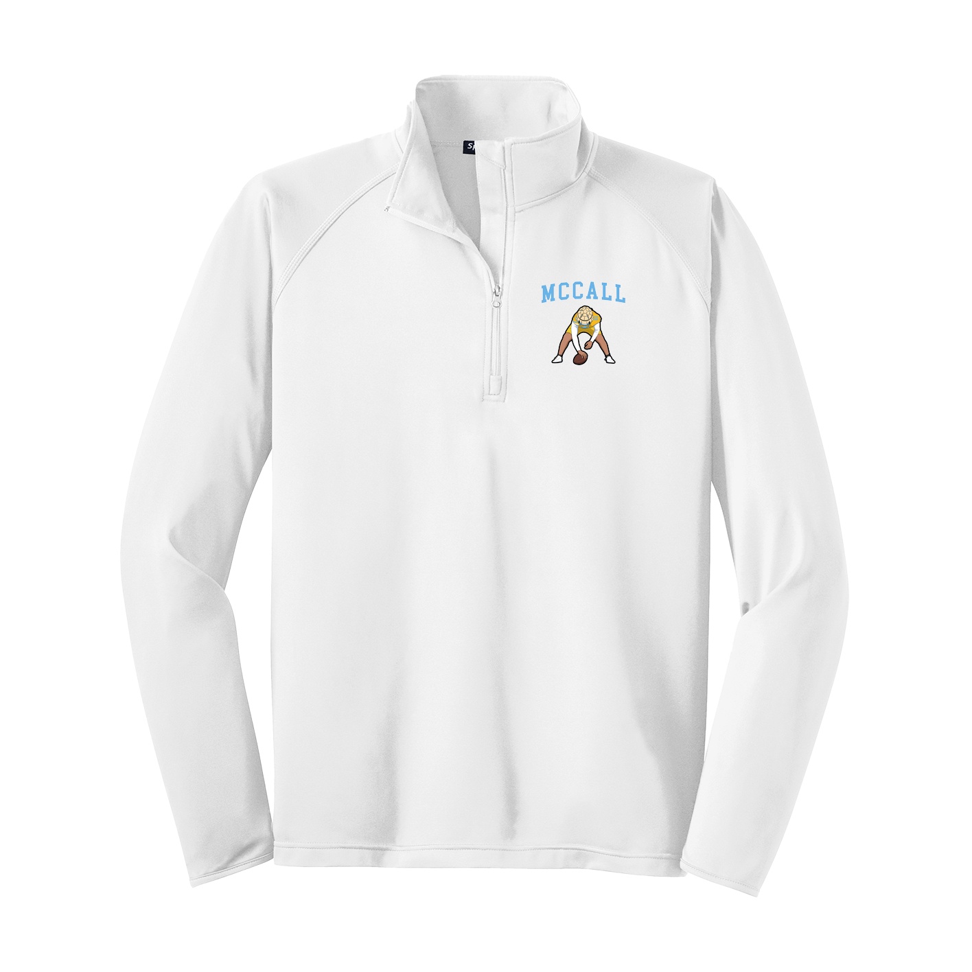 Q-Zip Pullover — Shirsey in White