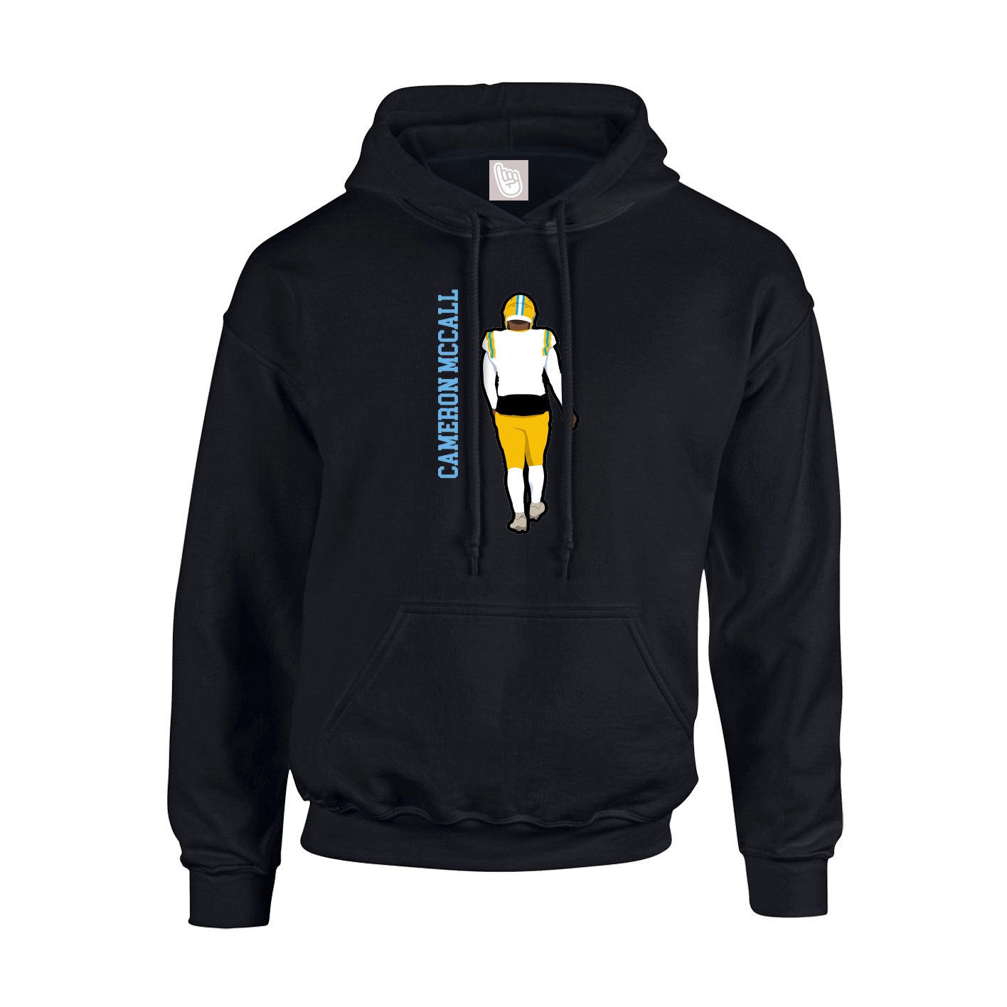 Youth Hoodie — Name Vertical in Black