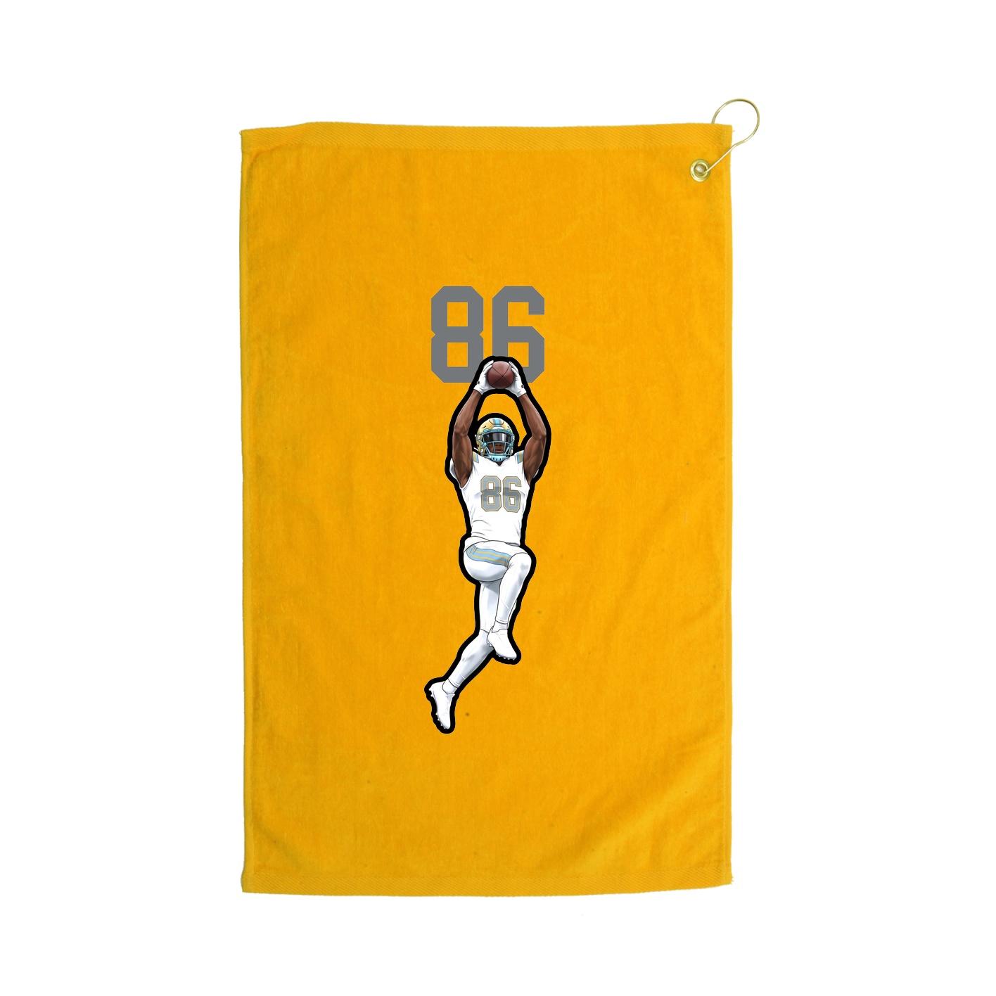 Golf Towel — Number Top in Gold
