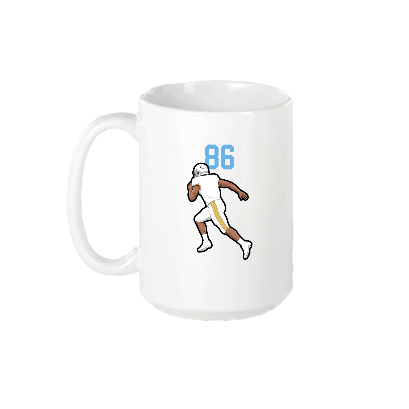 15oz Coffee Mug — Number Top in White