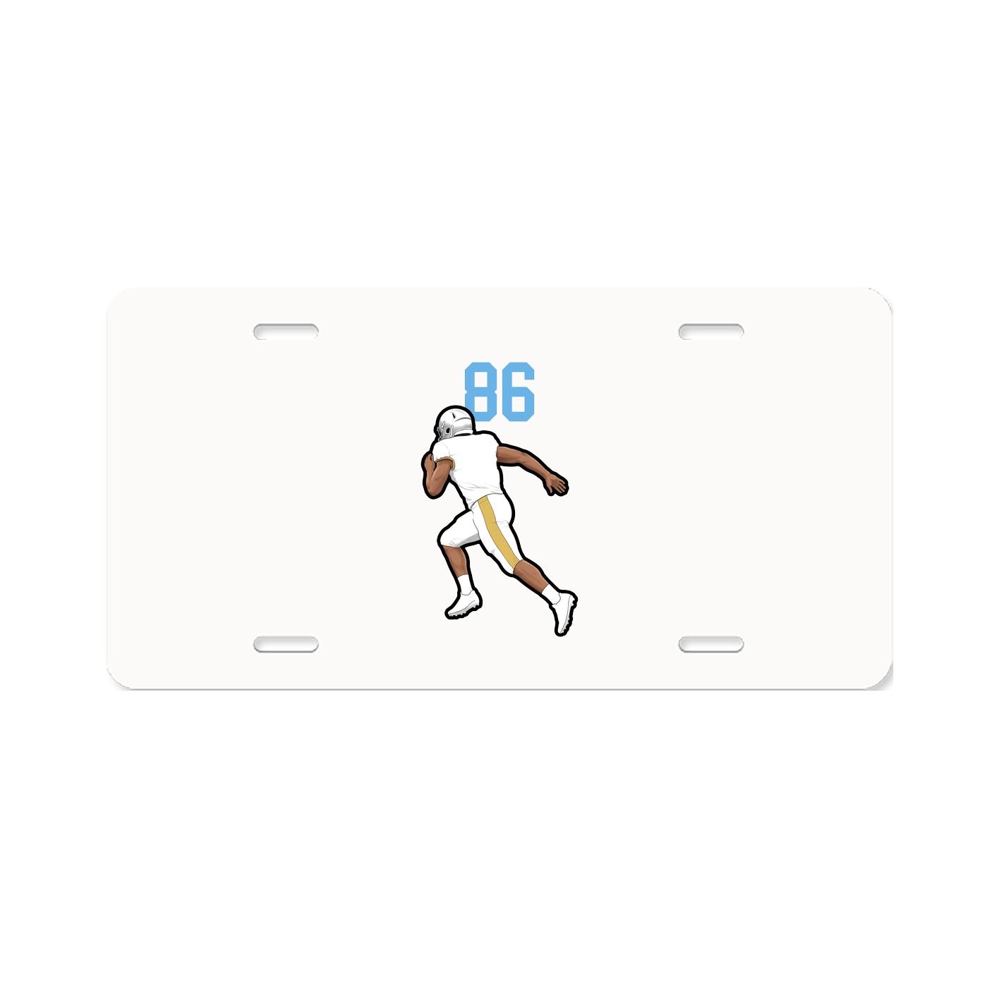 License Plate — Number Top in Classic