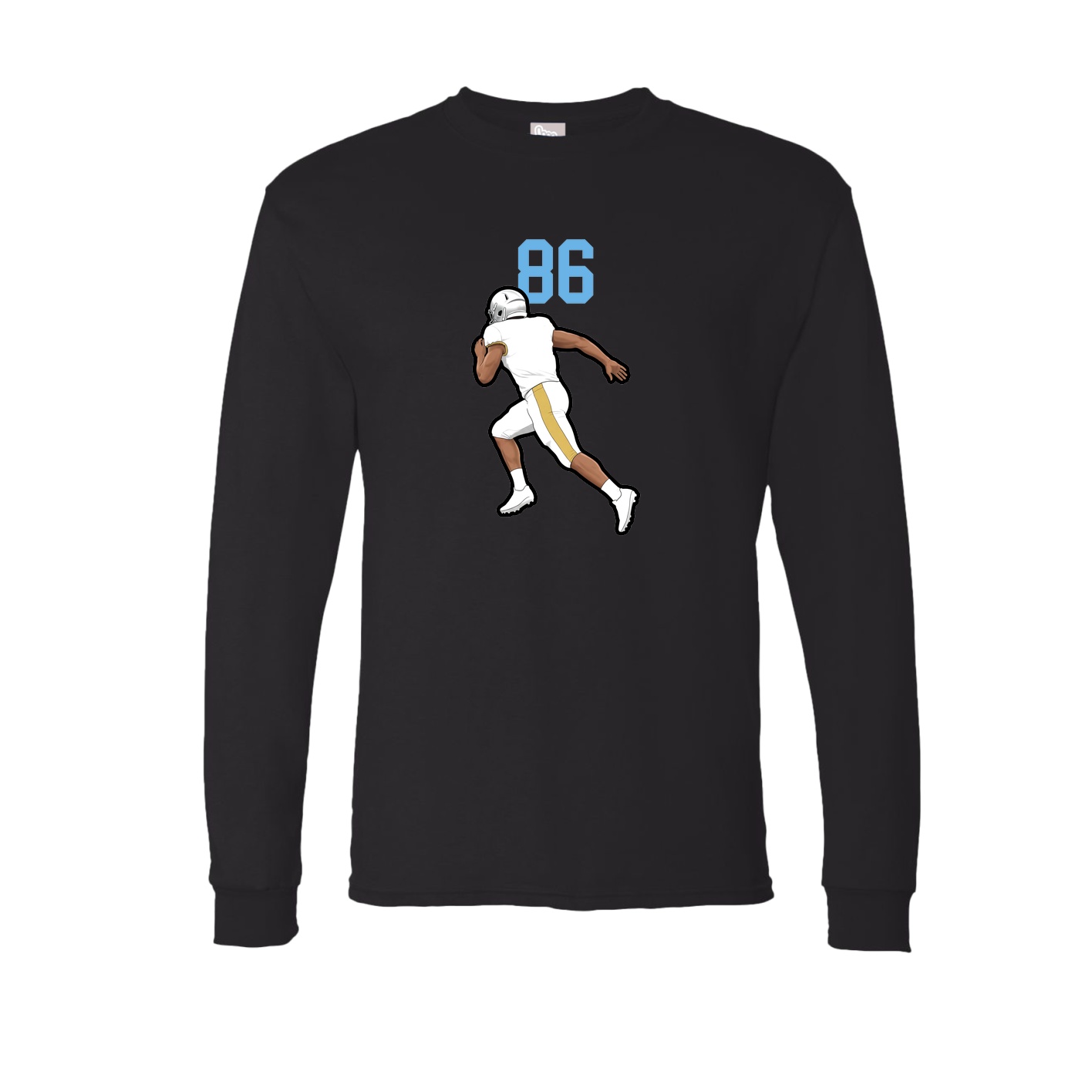 Long Sleeve Tee — Number Top in Black