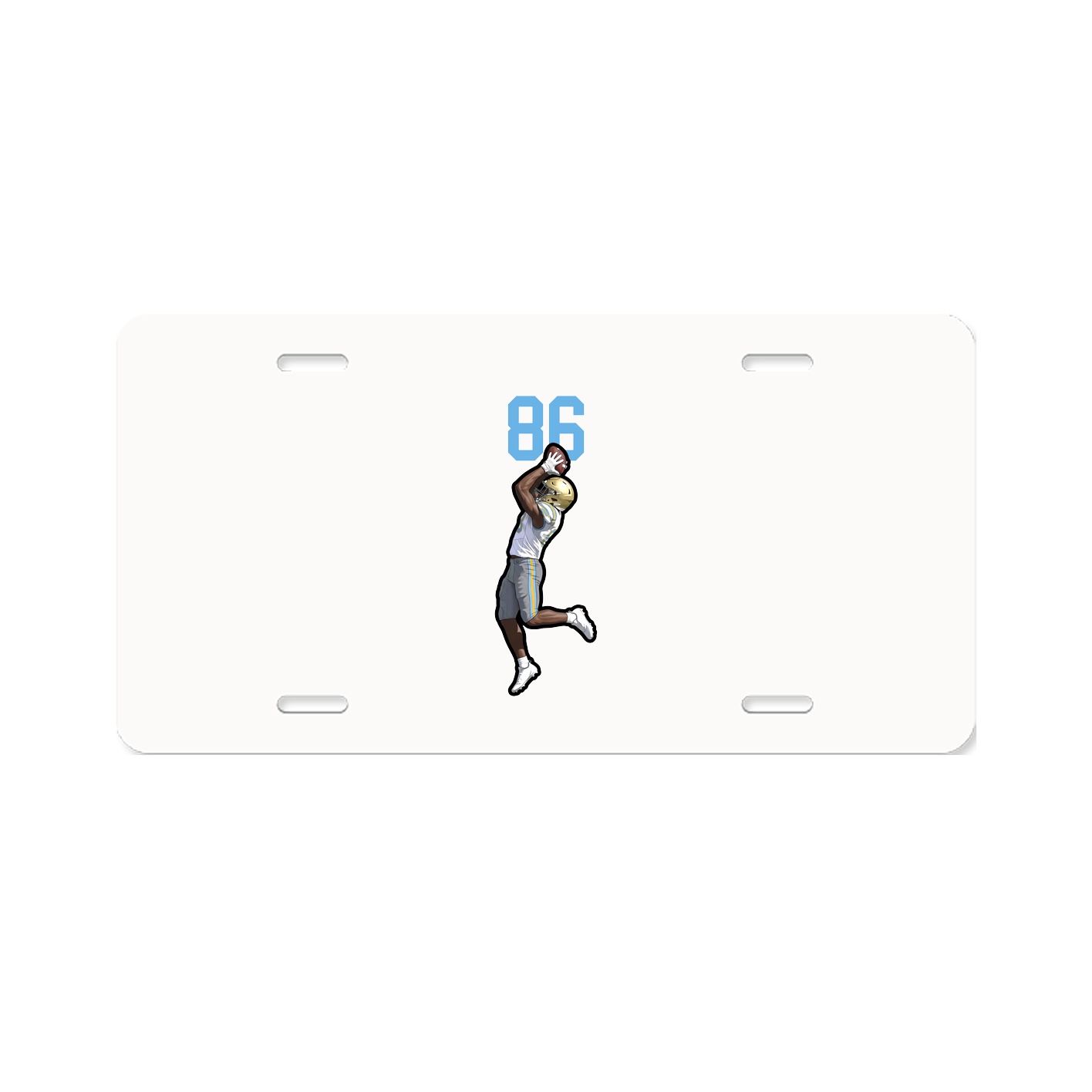 License Plate — Number Top in Classic