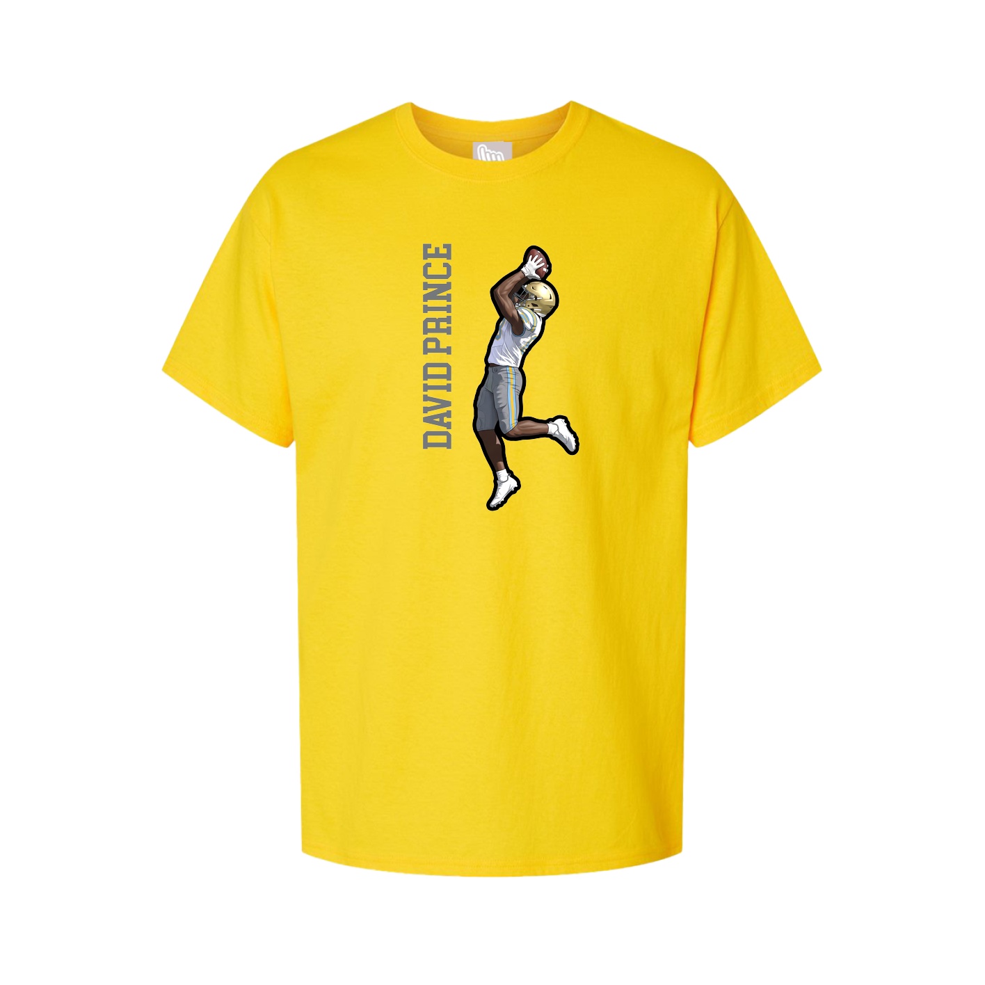 Tee — Name Vertical in Gold