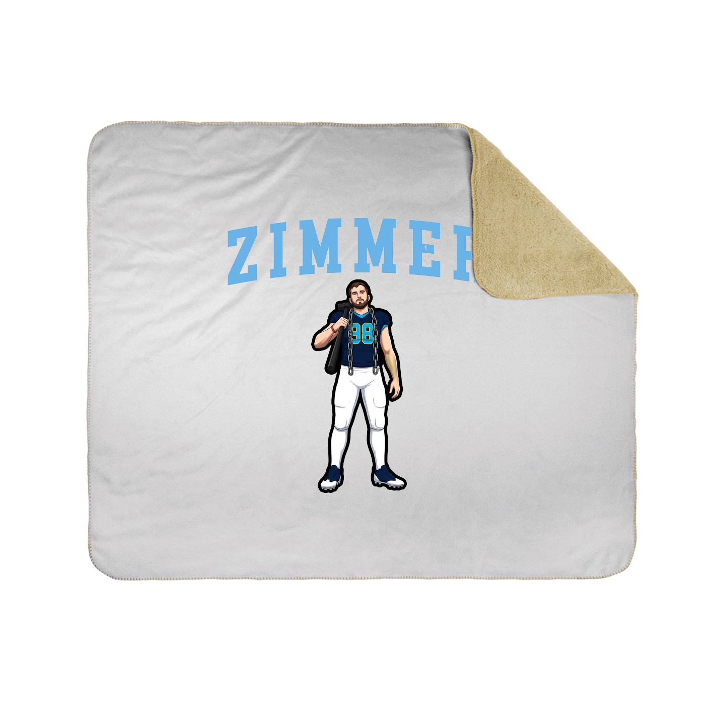 Throw Blanket — Shirsey in White