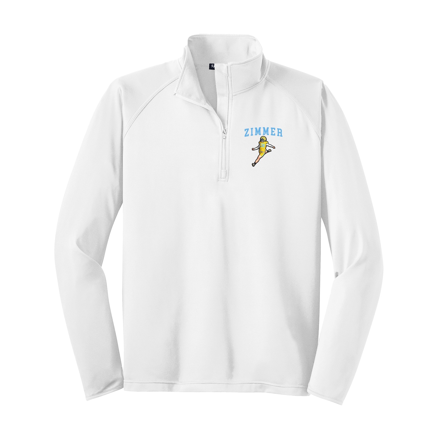 Q-Zip Pullover — Shirsey in White