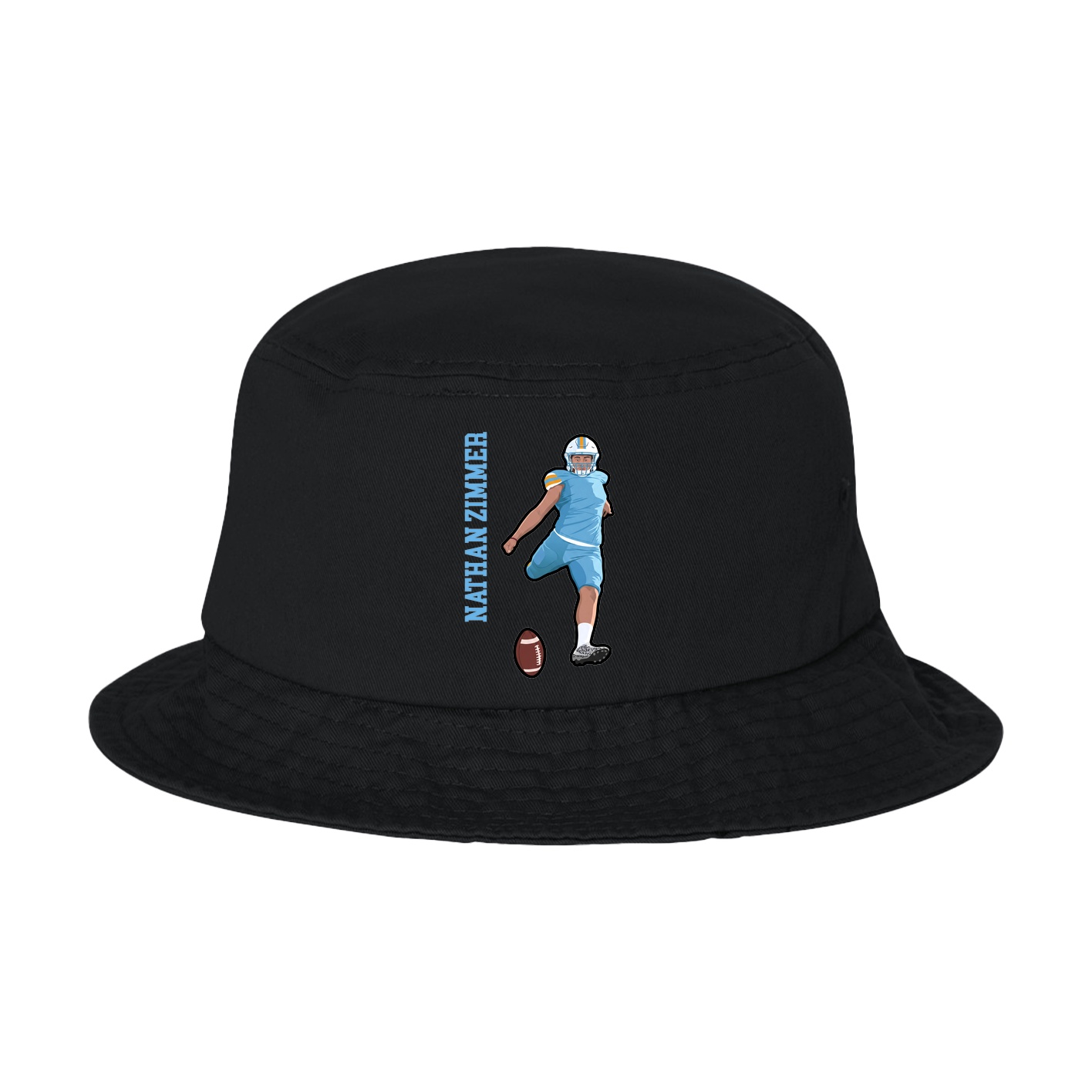 Bucket Cap — Name Vertical in Black