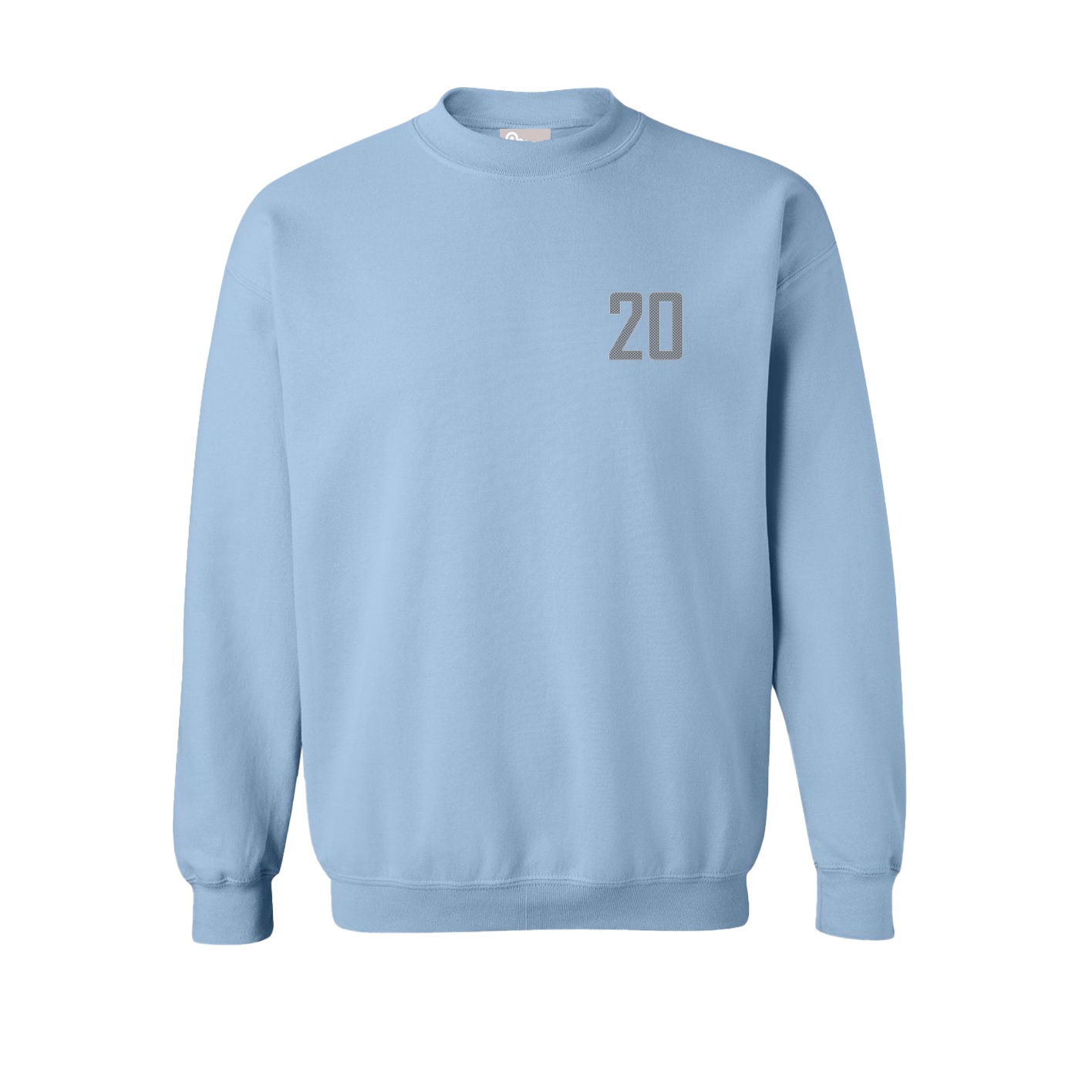 Fleece Crew — Front Shirsy in Light Blue
