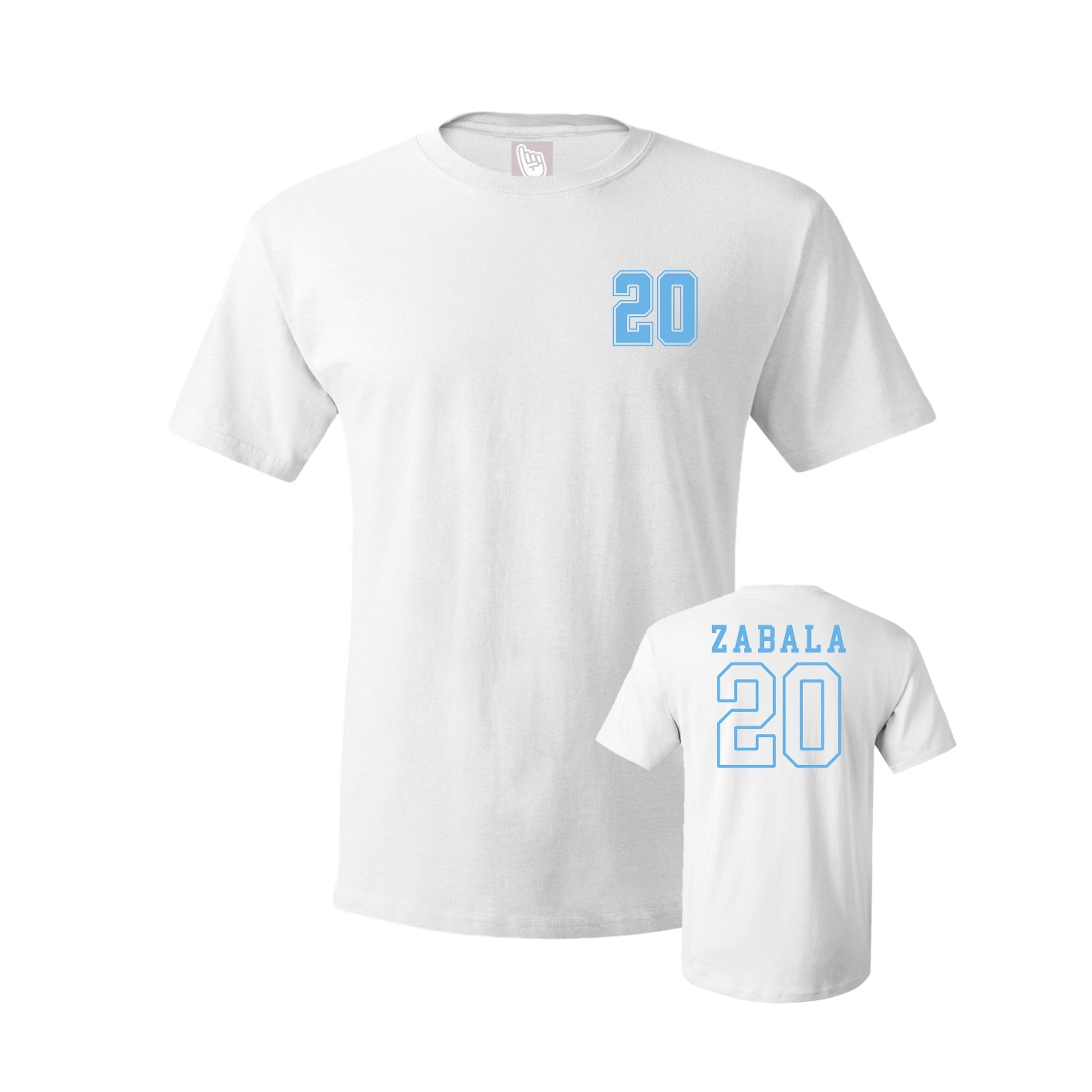 Youth Tee — Chest Back in White