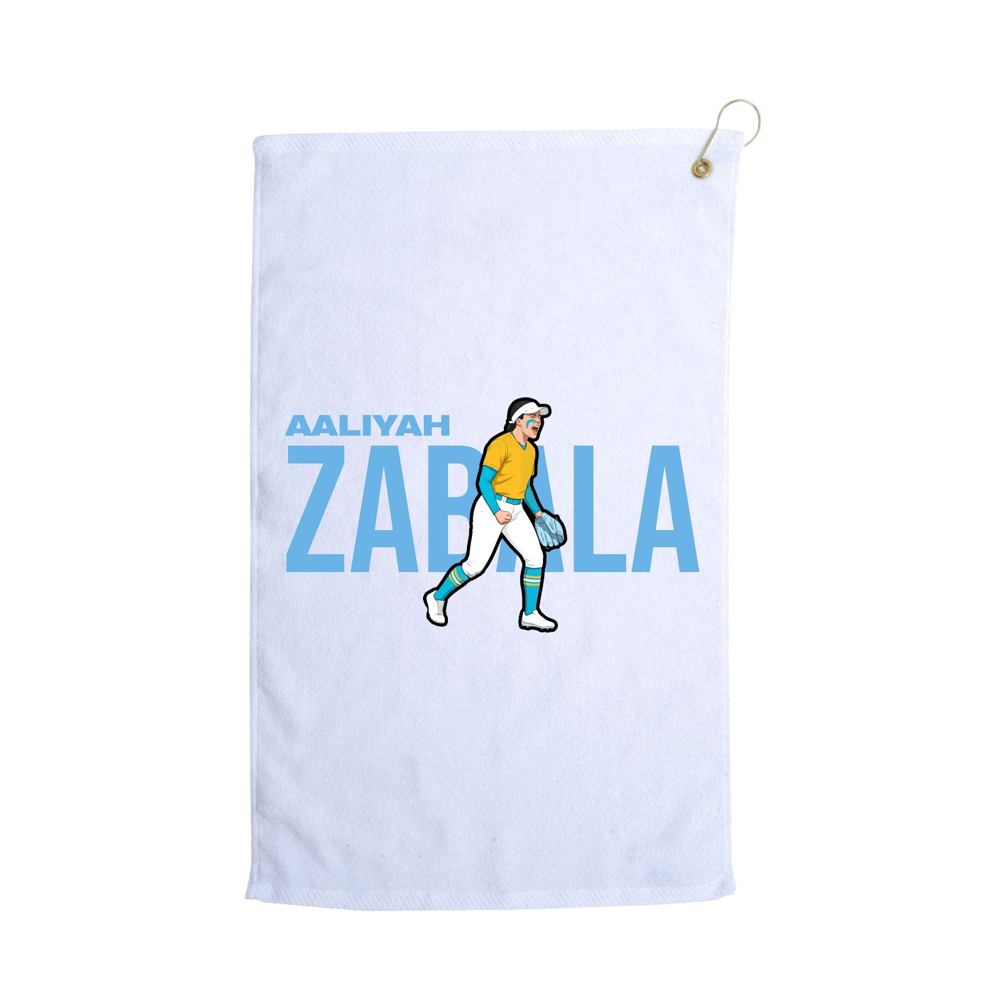 Golf Towel — Player Name in White