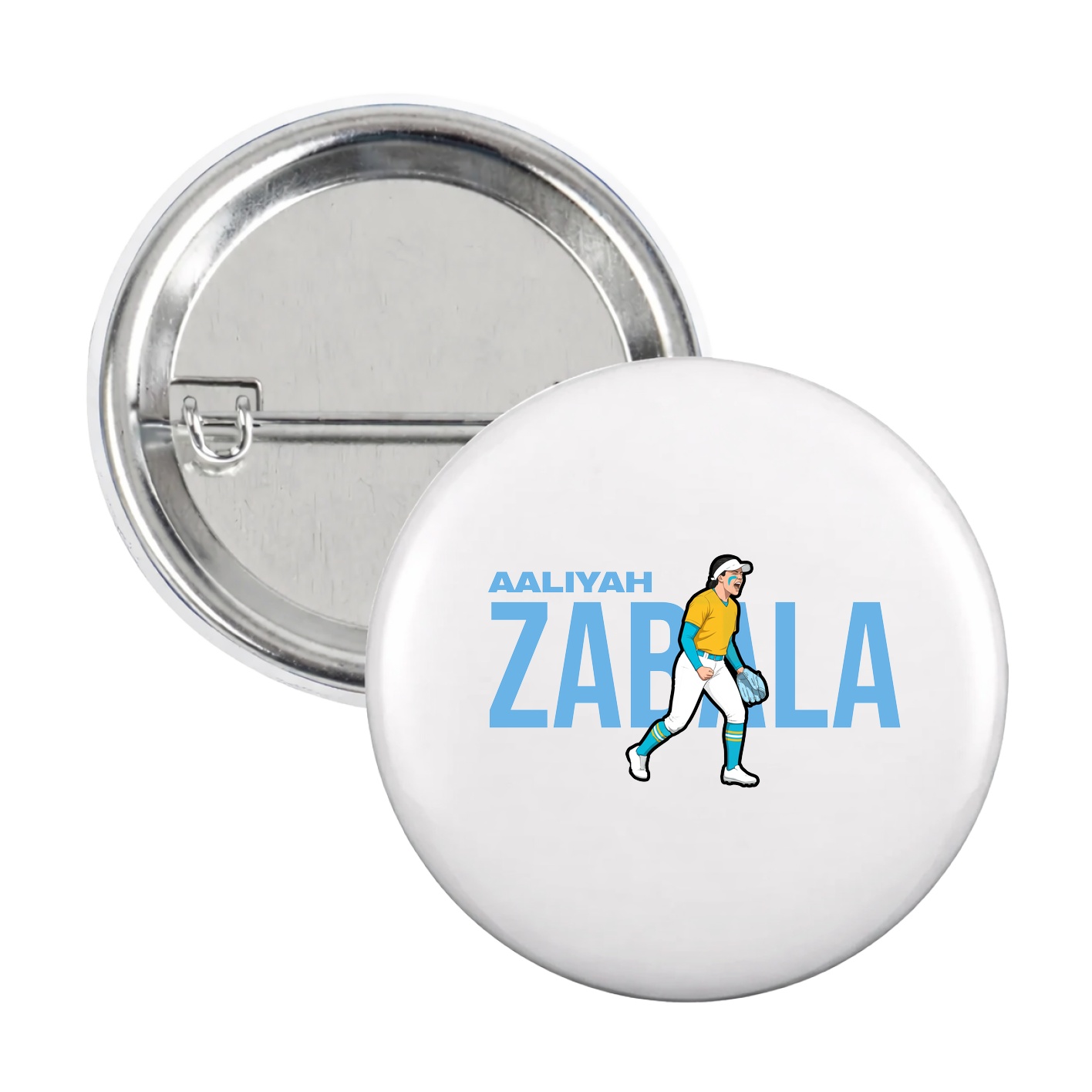 Game Day Button — Player Name in White