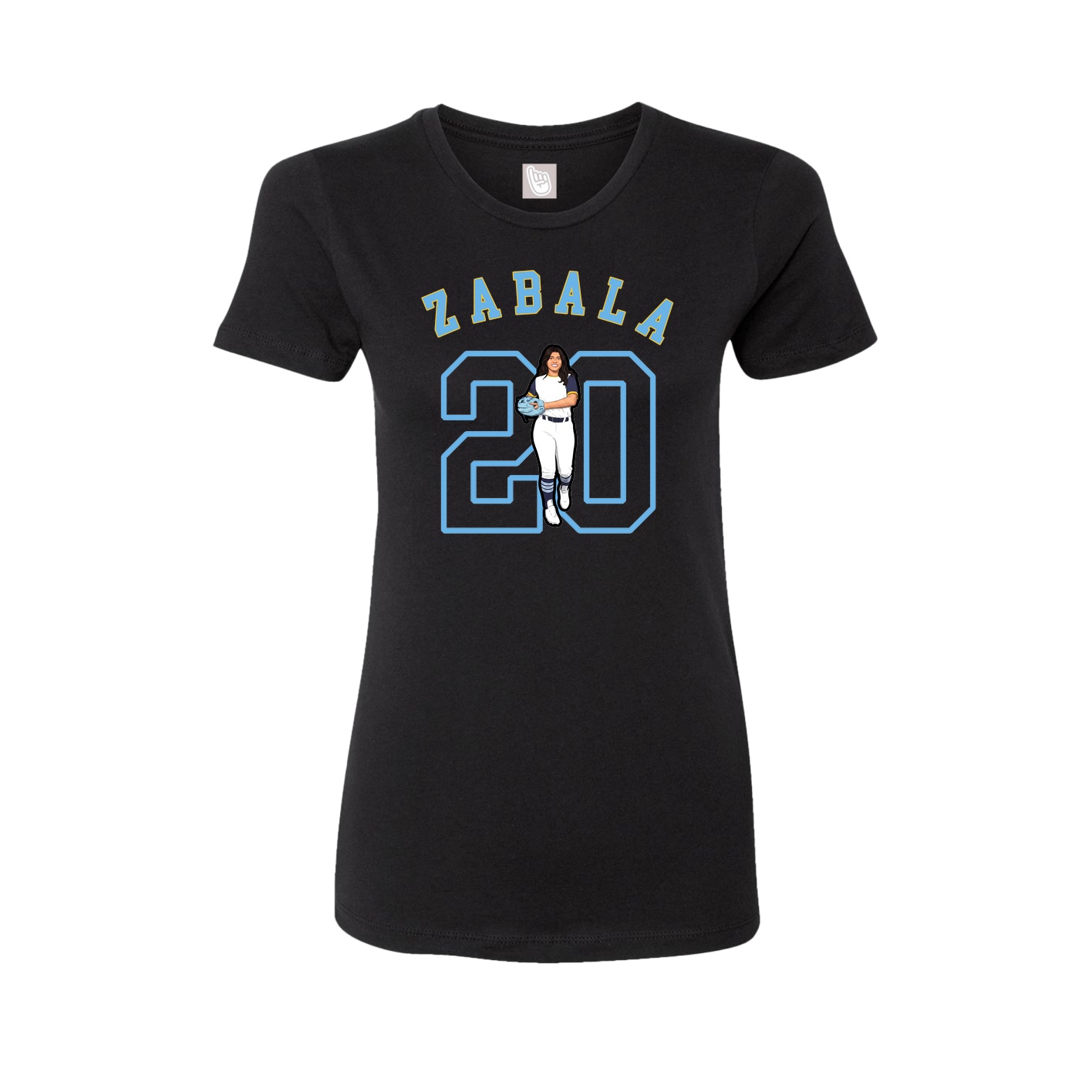 Fitted Women's Tee — Shirsey Arch in Black