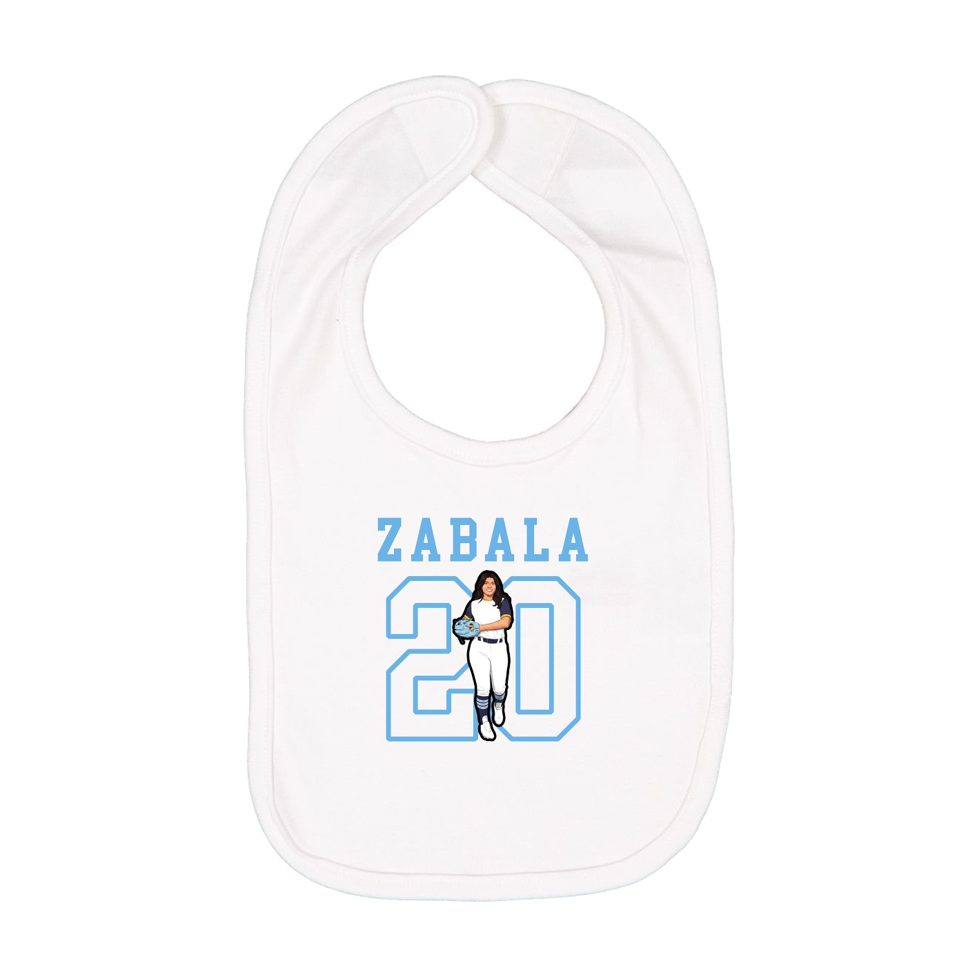 Infant Bib — Shirsey in White