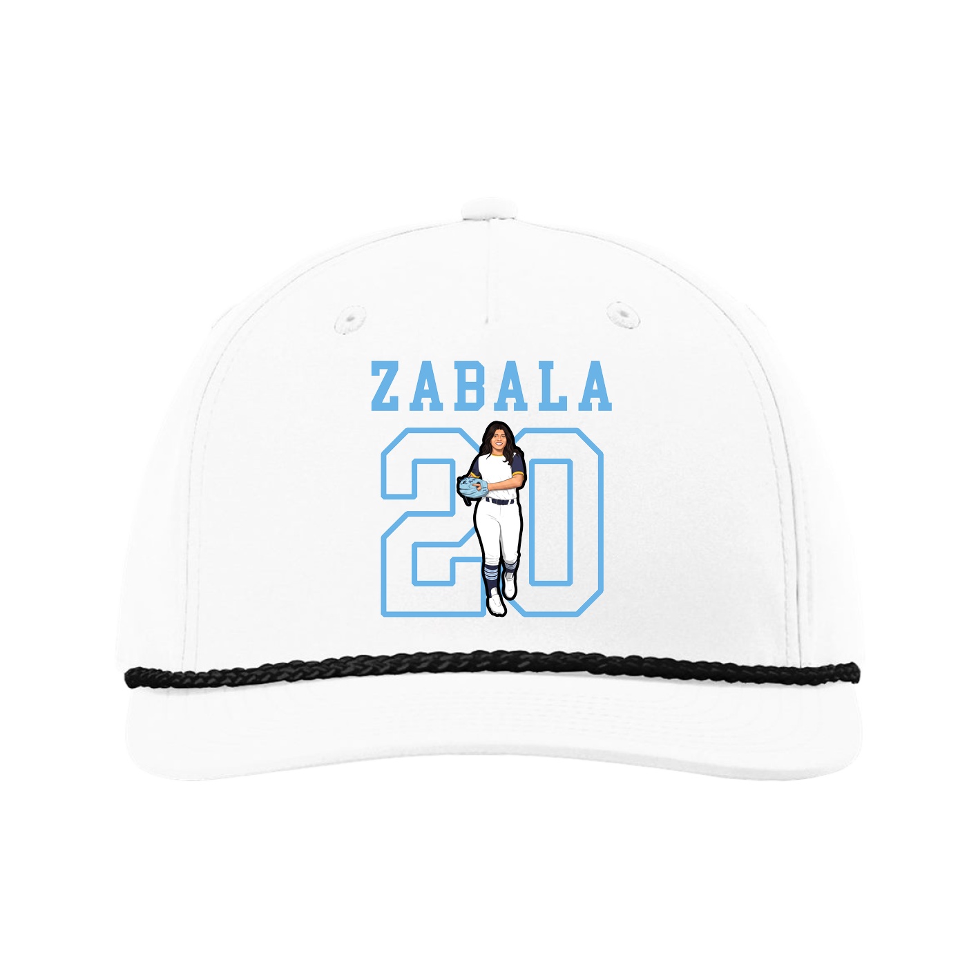Five-Panel Classic Rope Cap — Shirsey in White