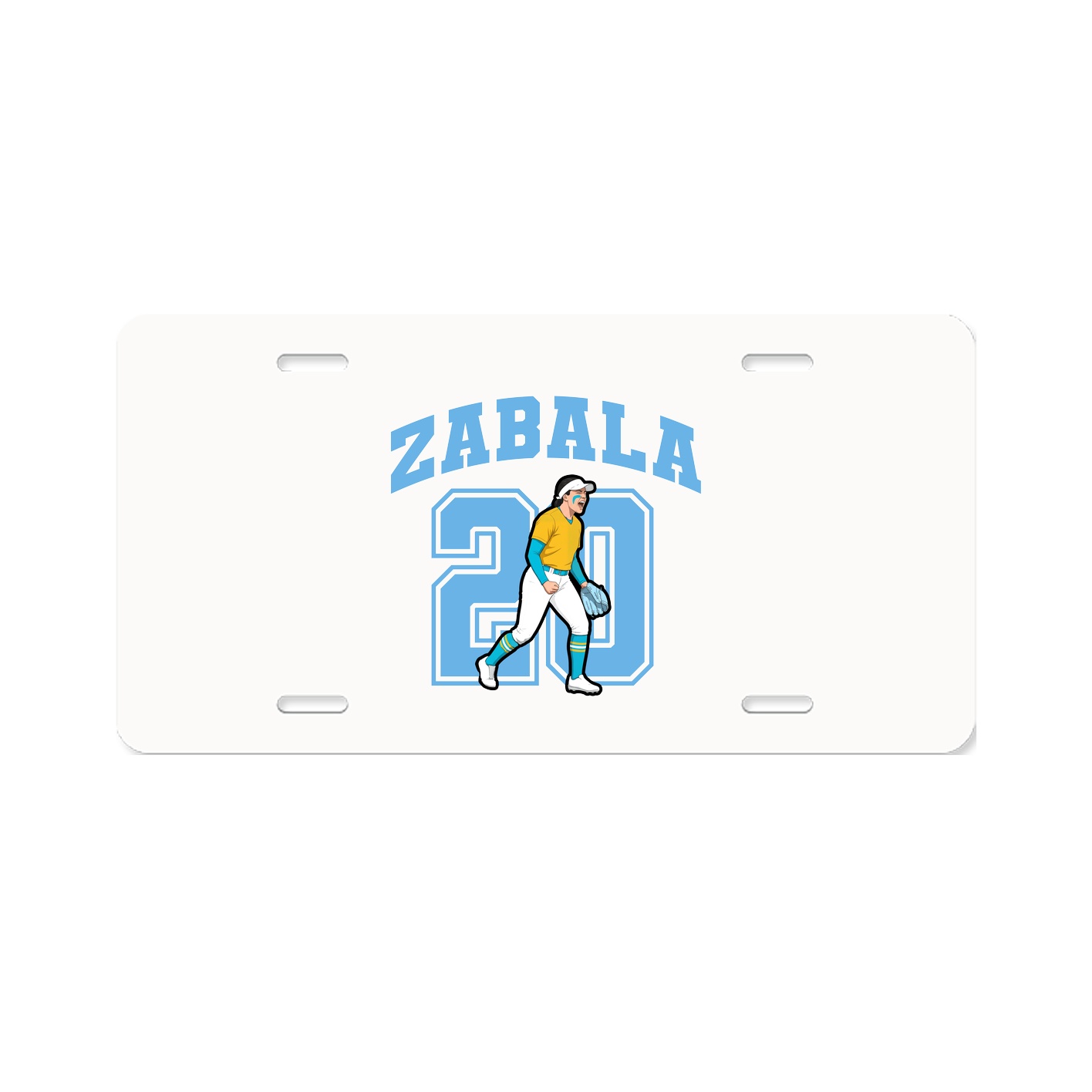 License Plate — Number in Classic