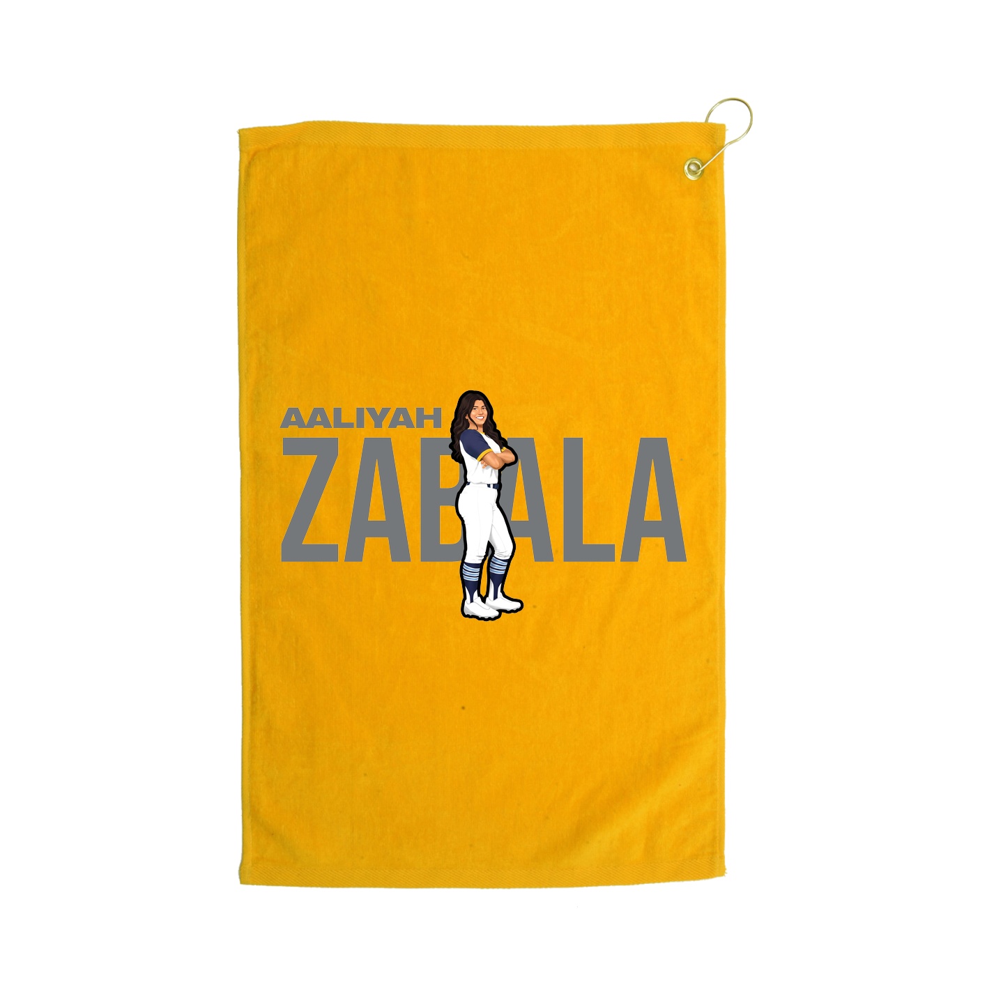 Golf Towel — Player Name in Gold
