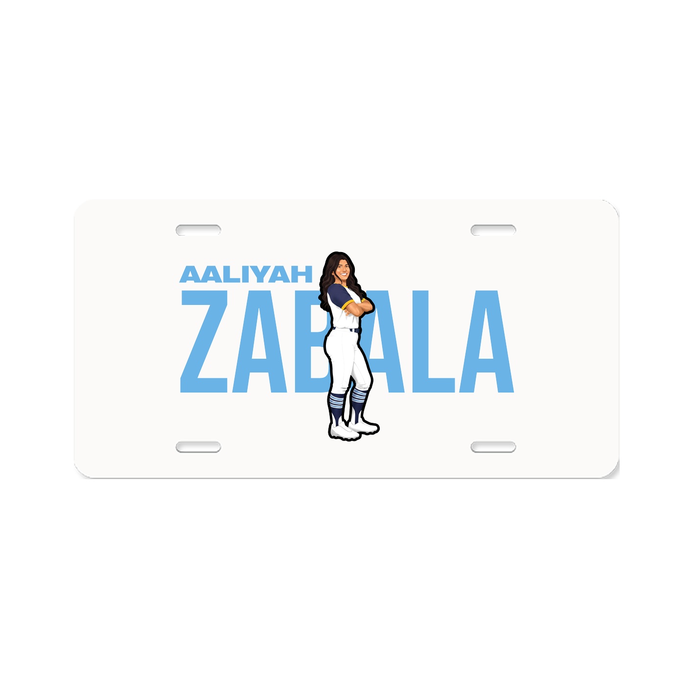 License Plate — Player Name in Classic