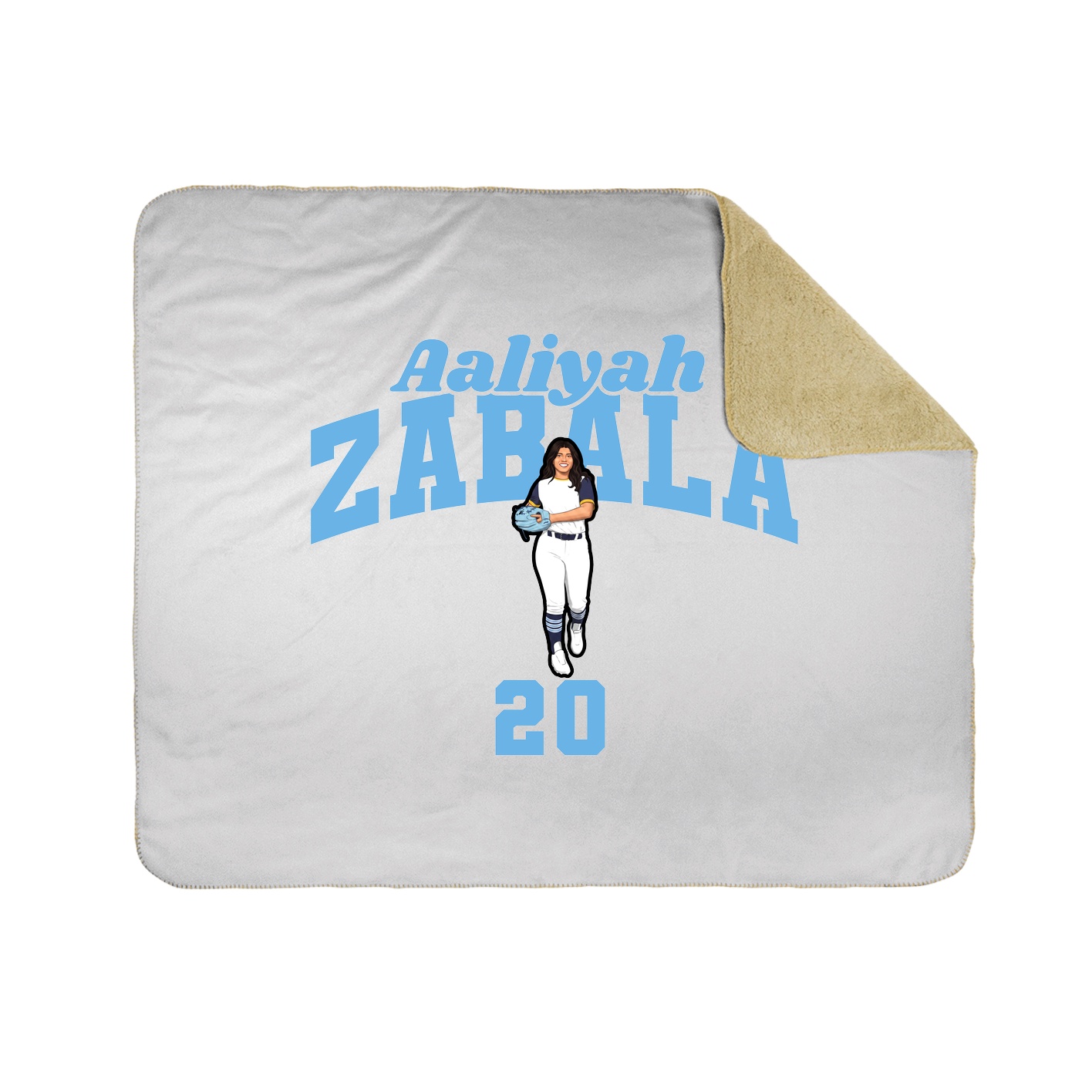 Throw Blanket — Signature Arch in White