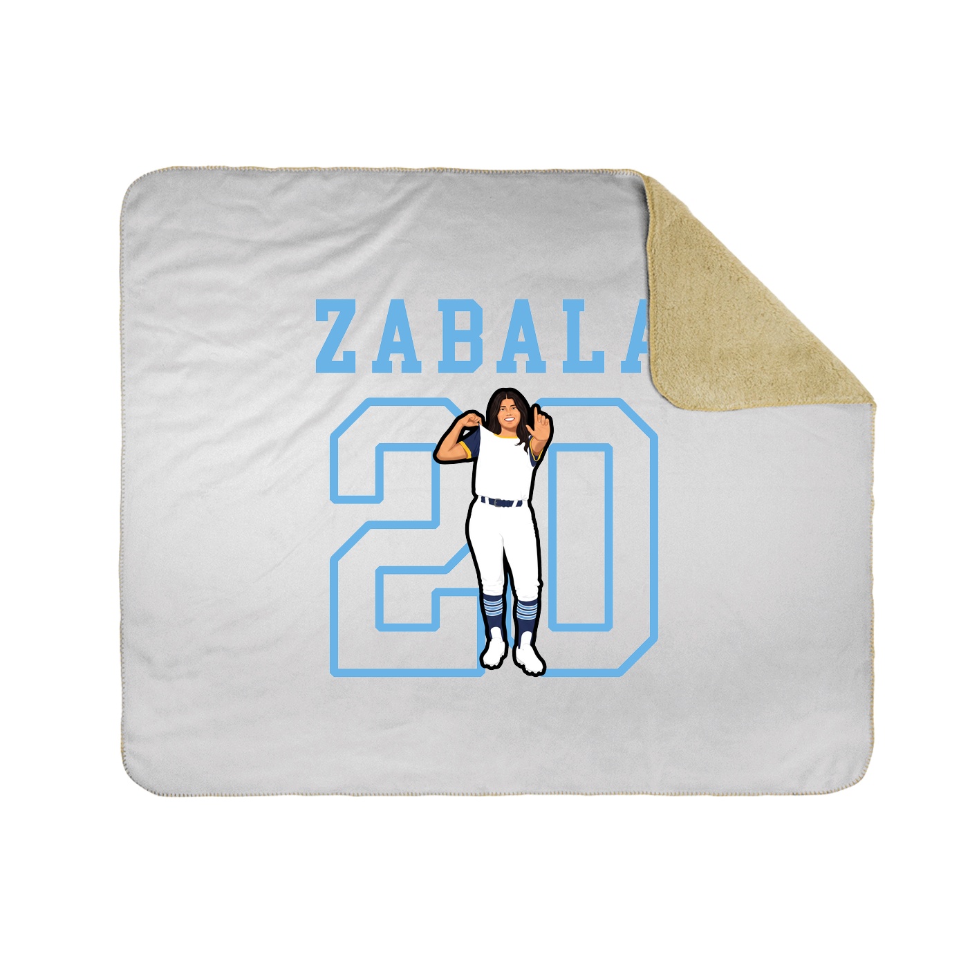 Throw Blanket — Shirsey in White
