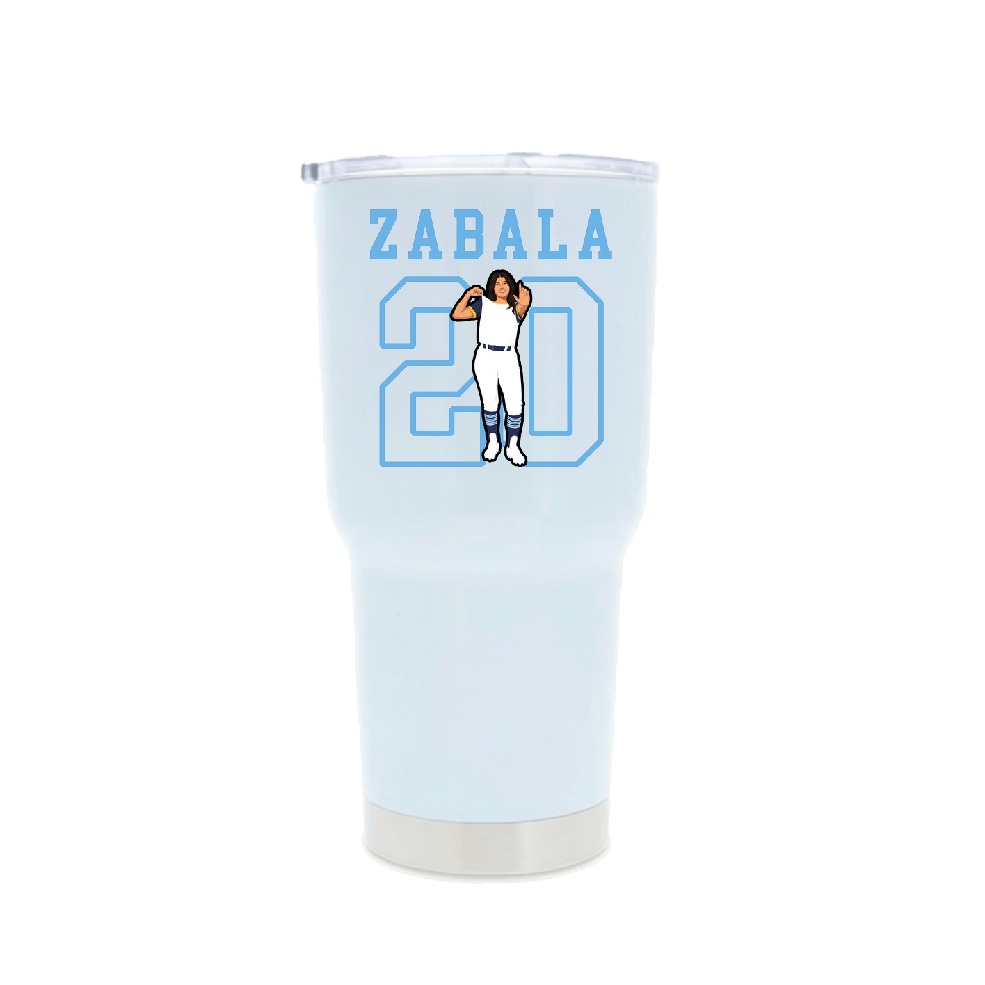 30oz Stainless Steel Tumbler — Shirsey in White