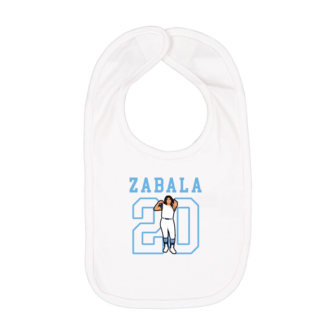 Infant Bib — Shirsey in White
