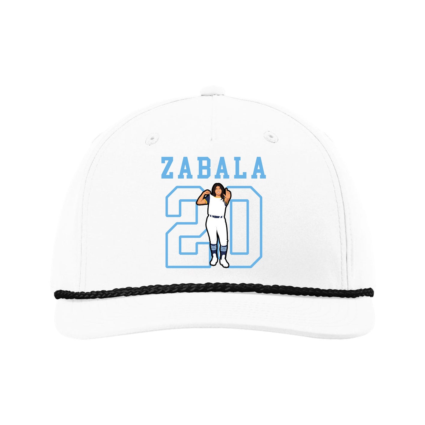 Five-Panel Classic Rope Cap — Shirsey in White