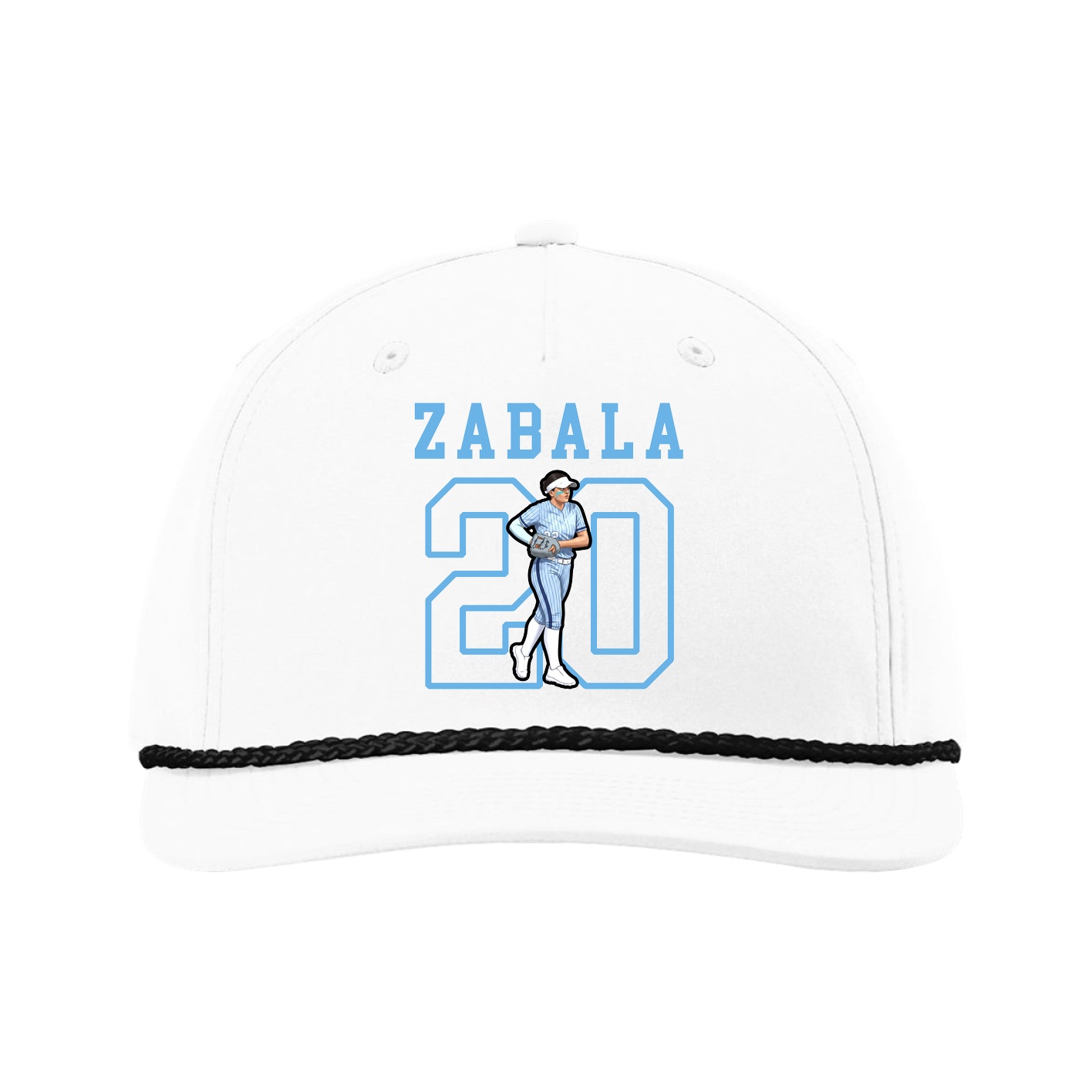 Five-Panel Classic Rope Cap — Shirsey in White
