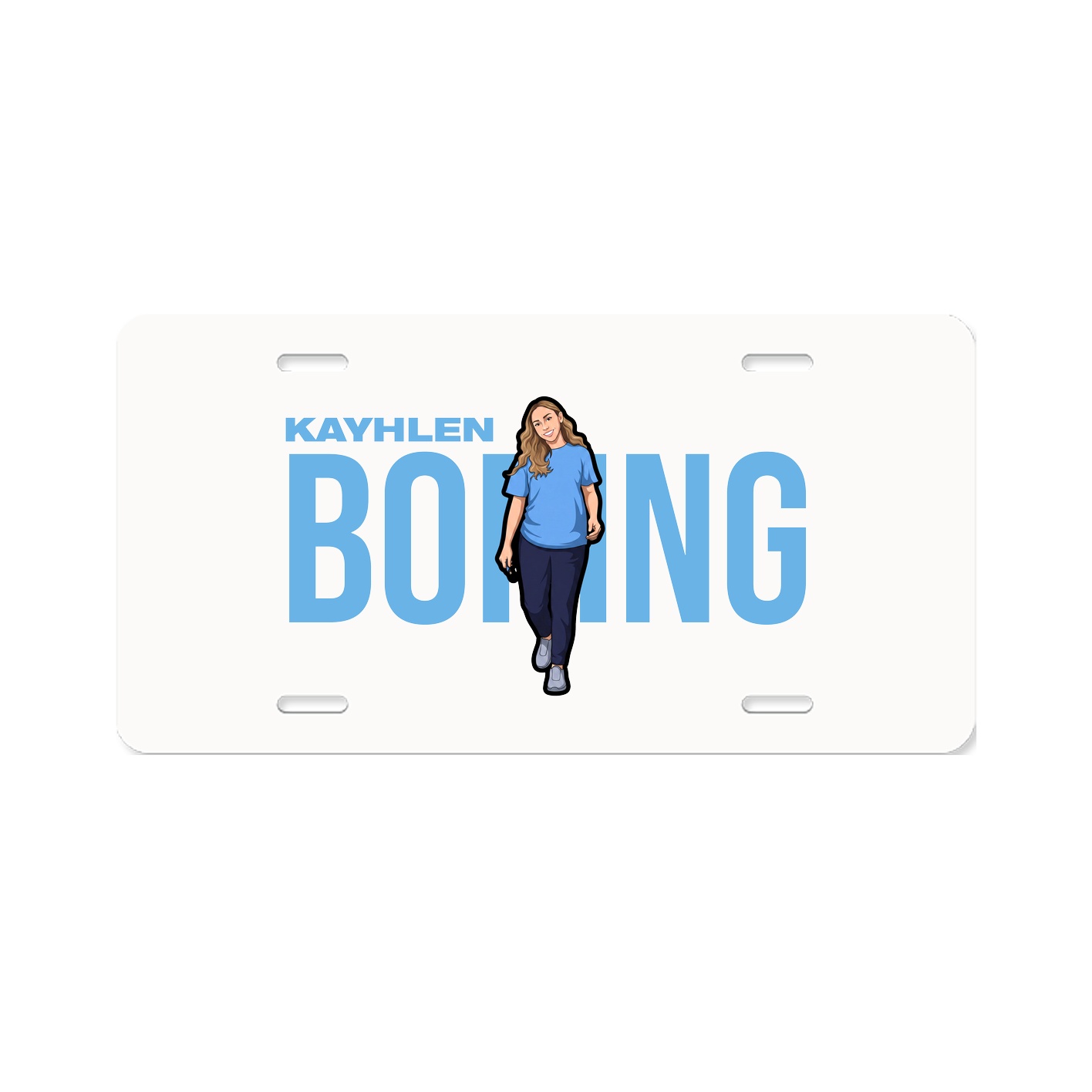License Plate — Player Name in Classic