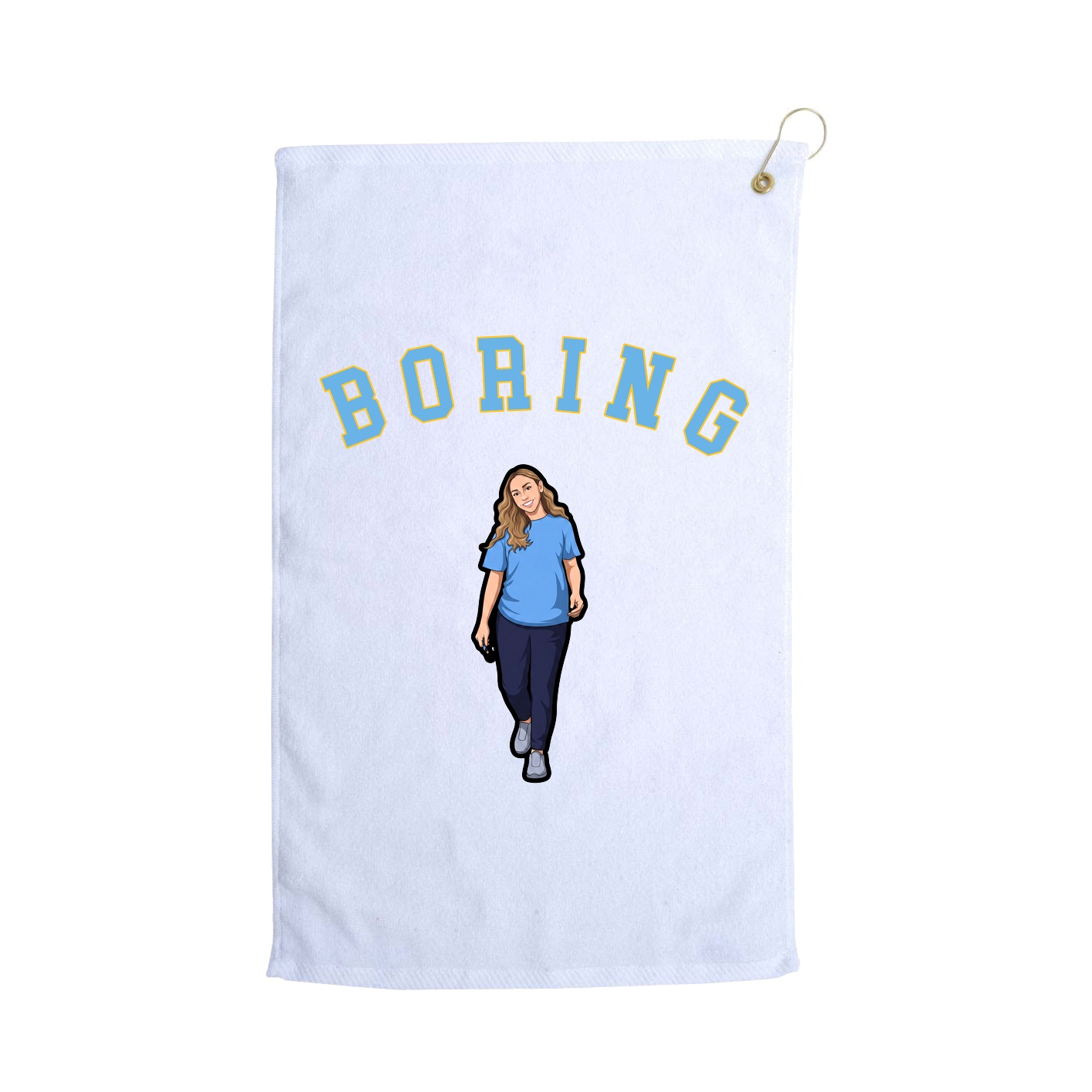 Golf Towel — Shirsey Arch in White
