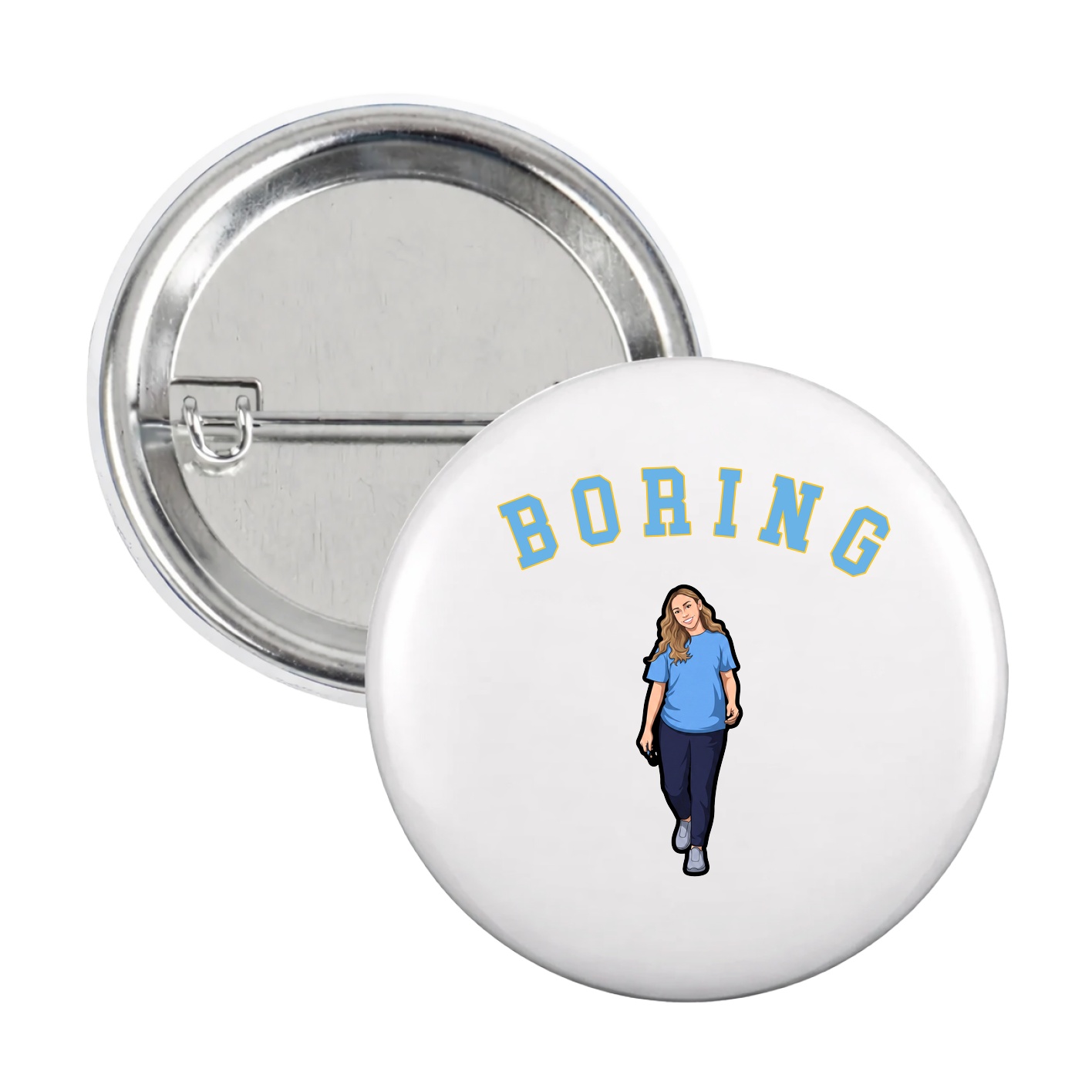 Game Day Button — Shirsey Arch in White