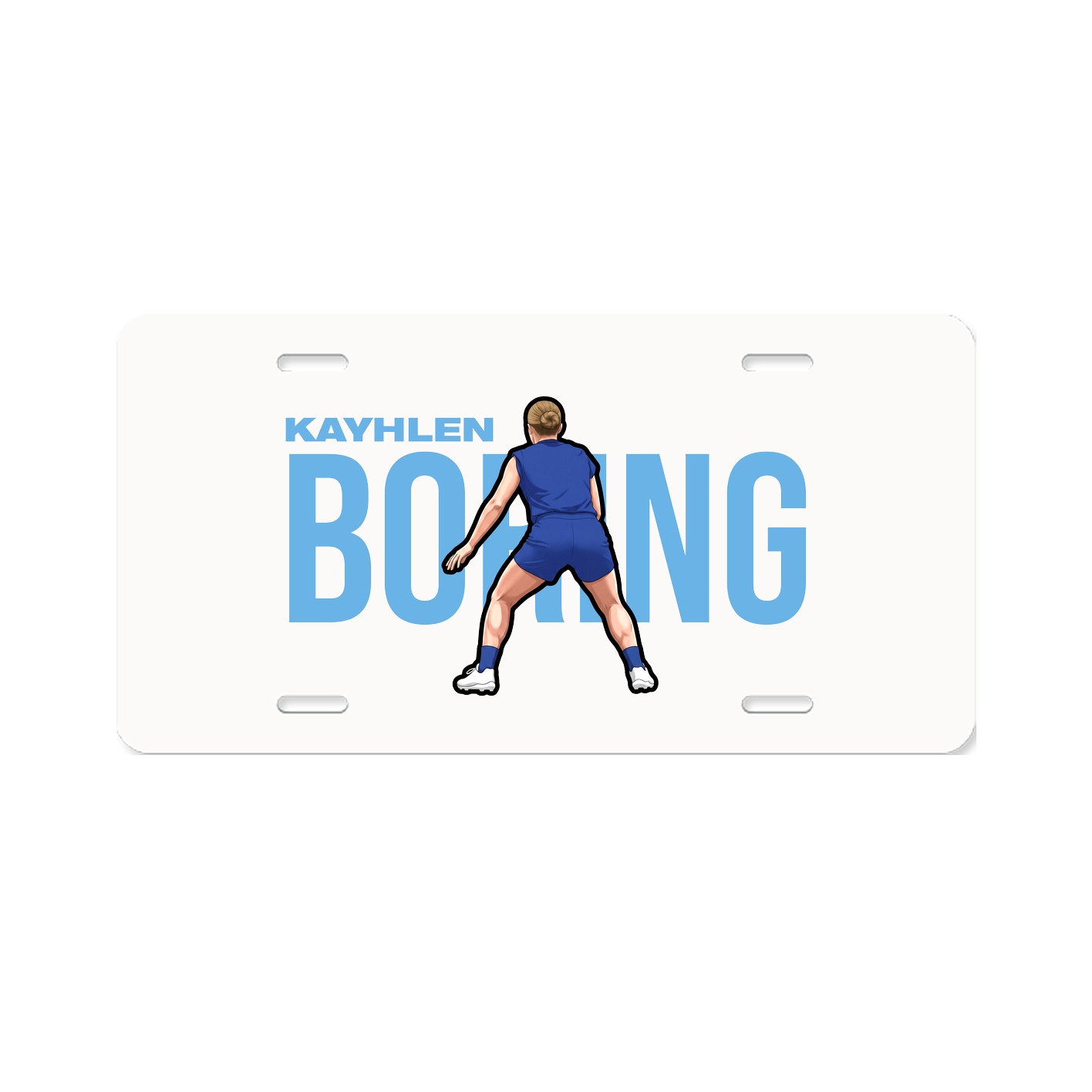 License Plate — Player Name in Classic