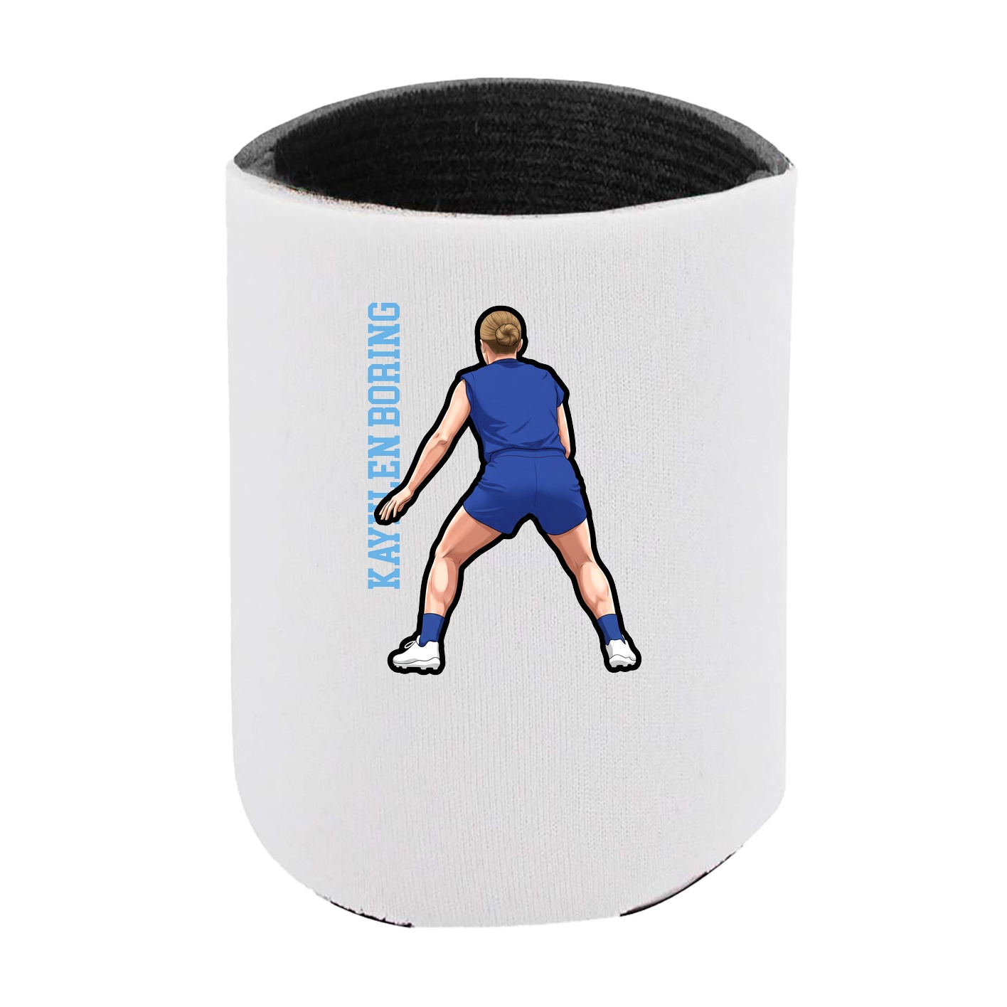 Can Holder — Name Vertical in White