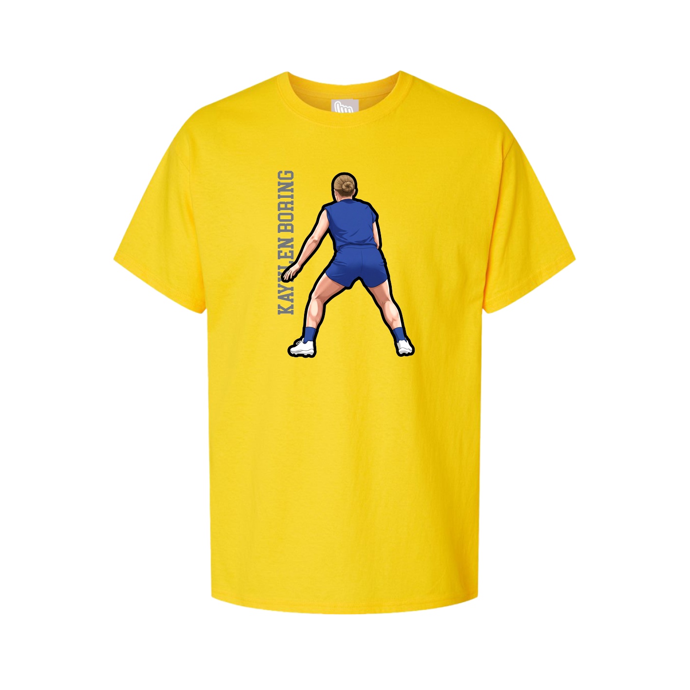 Tee — Name Vertical in Gold