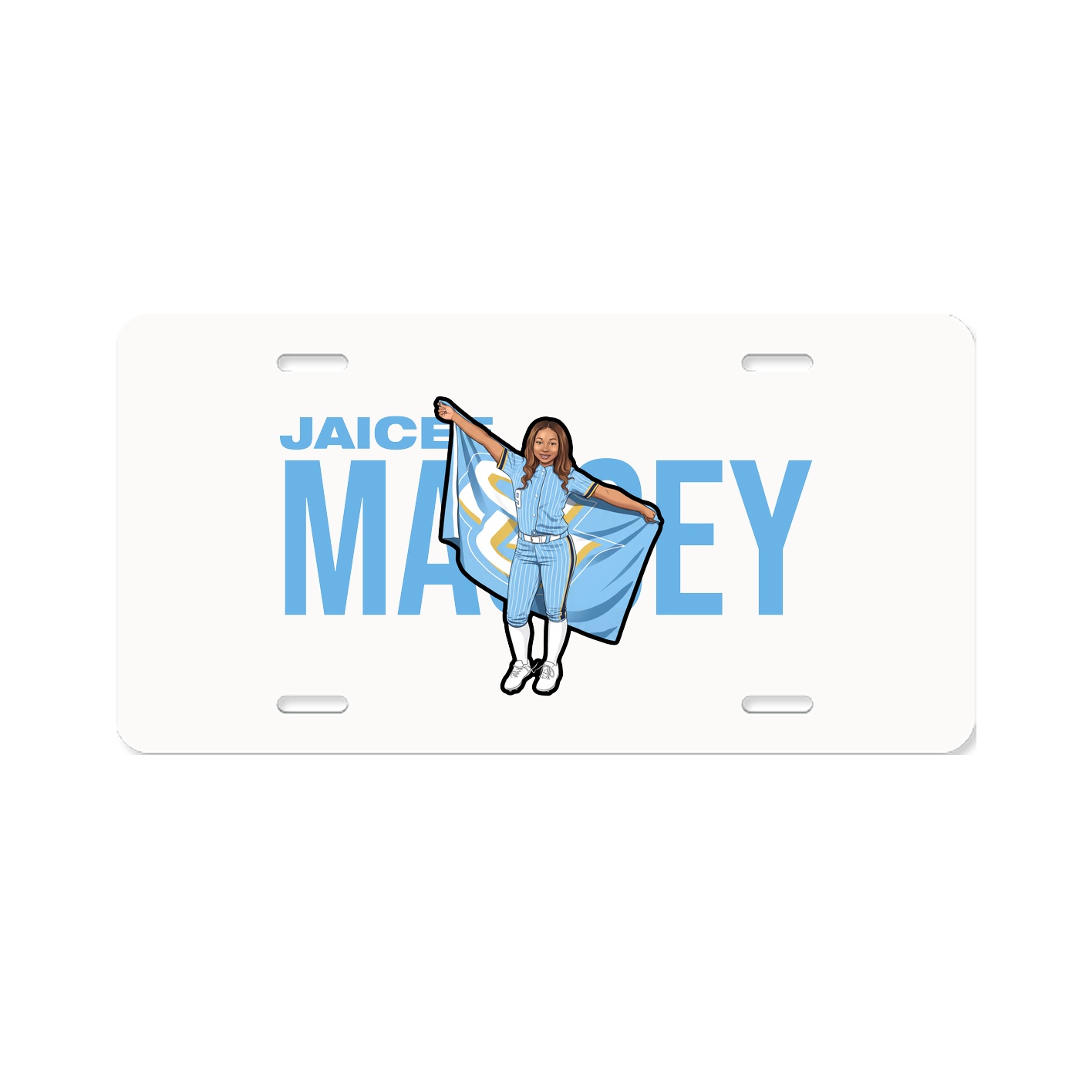 License Plate — Player Name in Classic