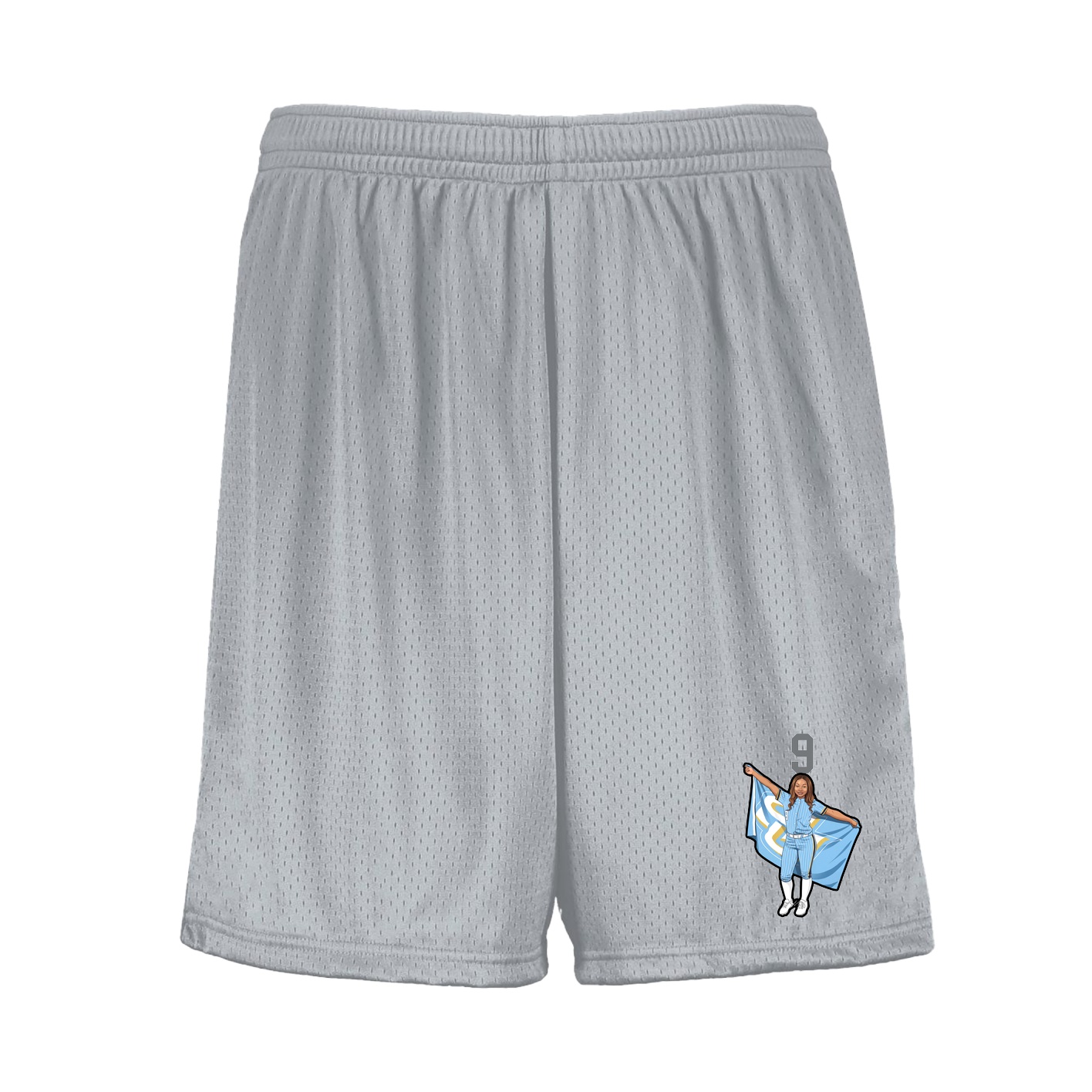 Shorts — Number Top in Silver