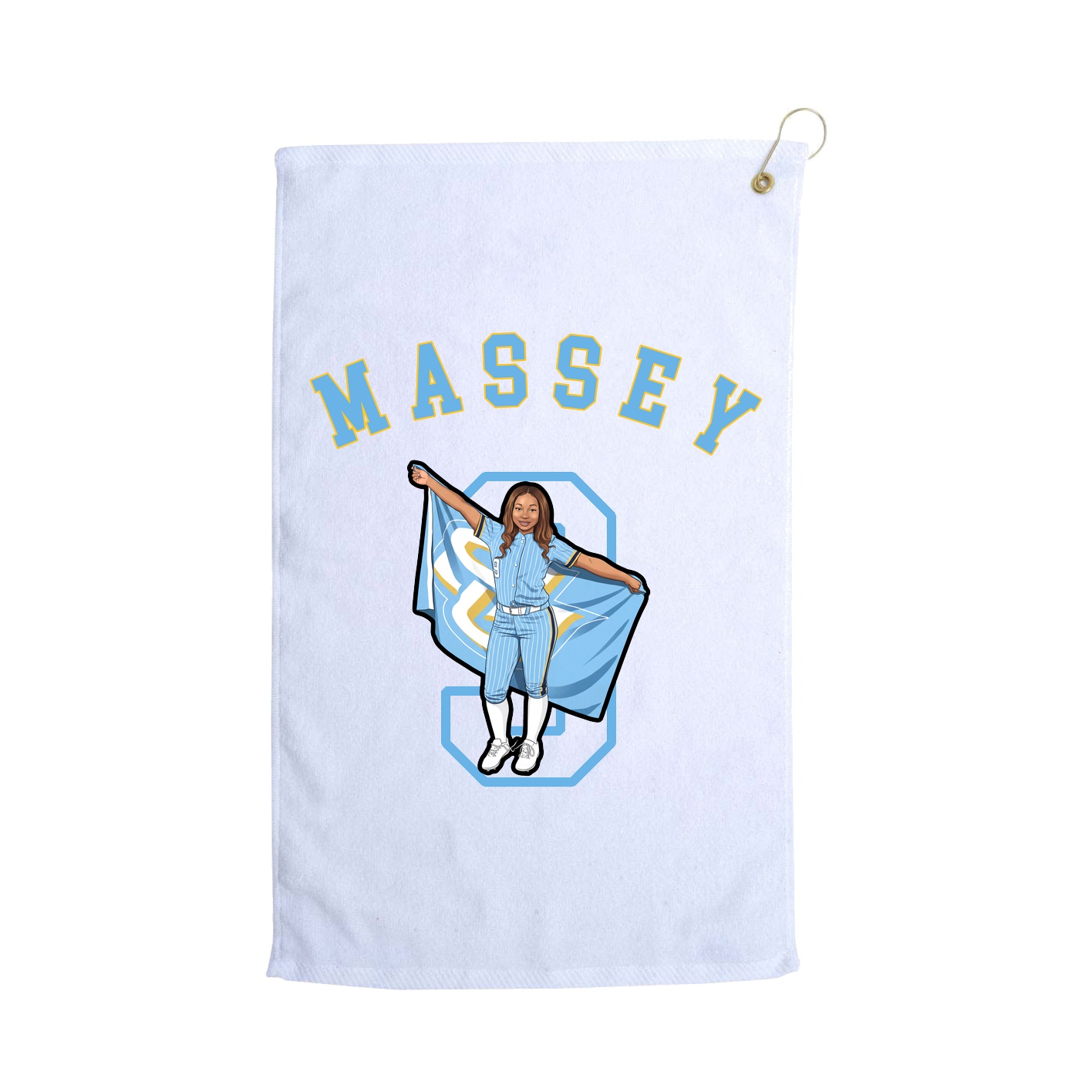 Golf Towel — Shirsey Arch in White