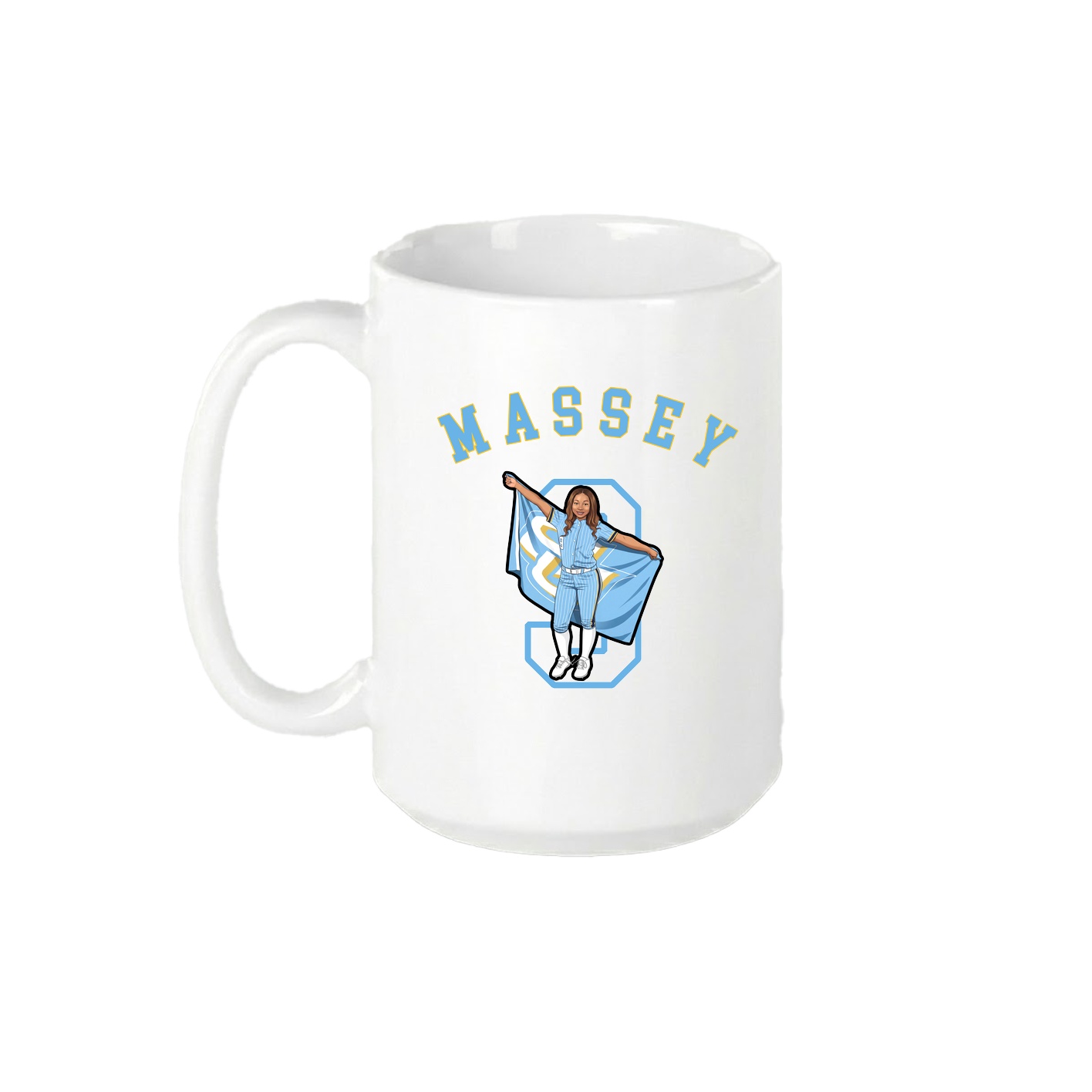 15oz Coffee Mug — Shirsey Arch in White