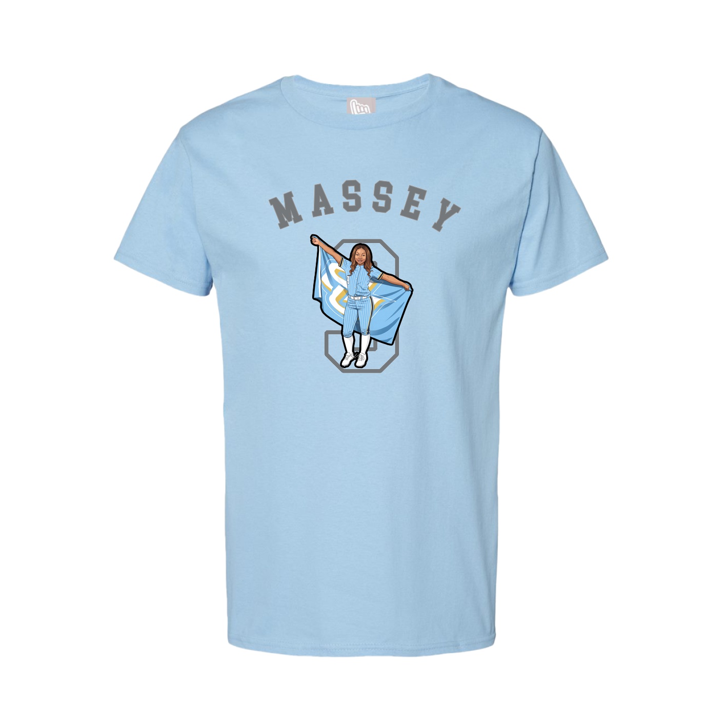Youth Tee — Shirsey Arch in Light Blue