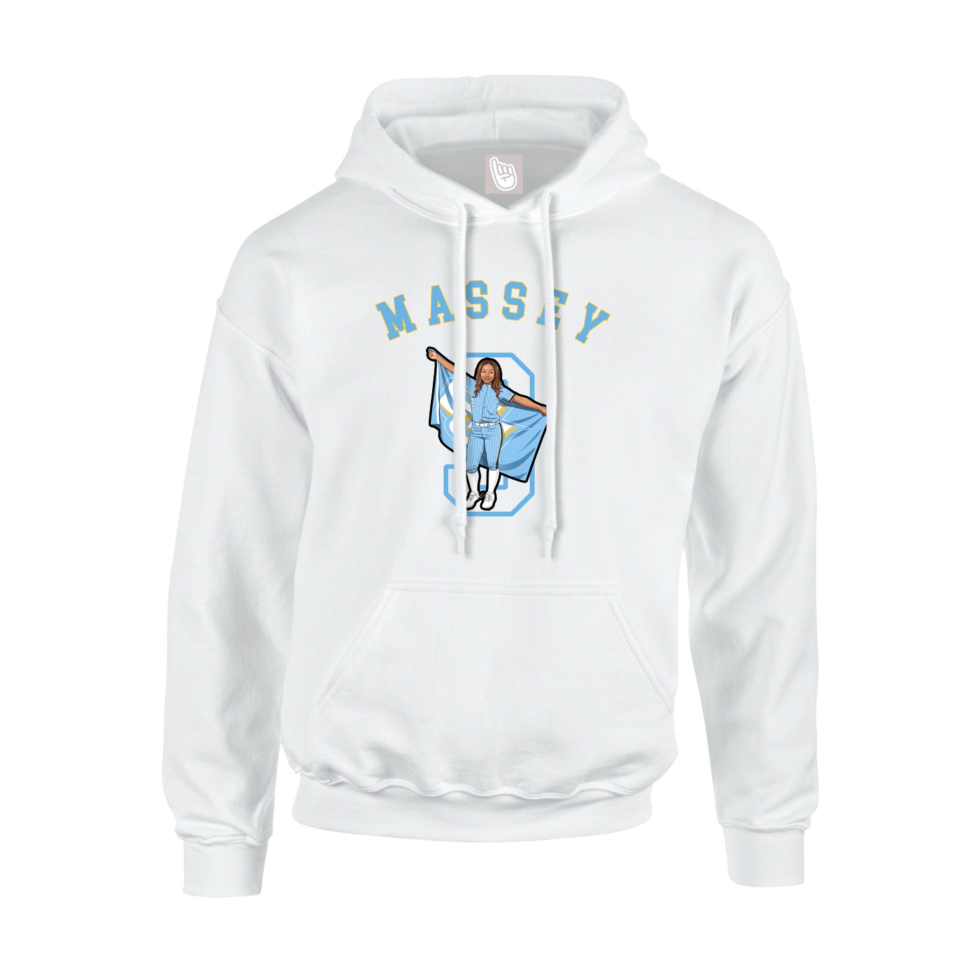 Youth Hoodie — Shirsey Arch in White