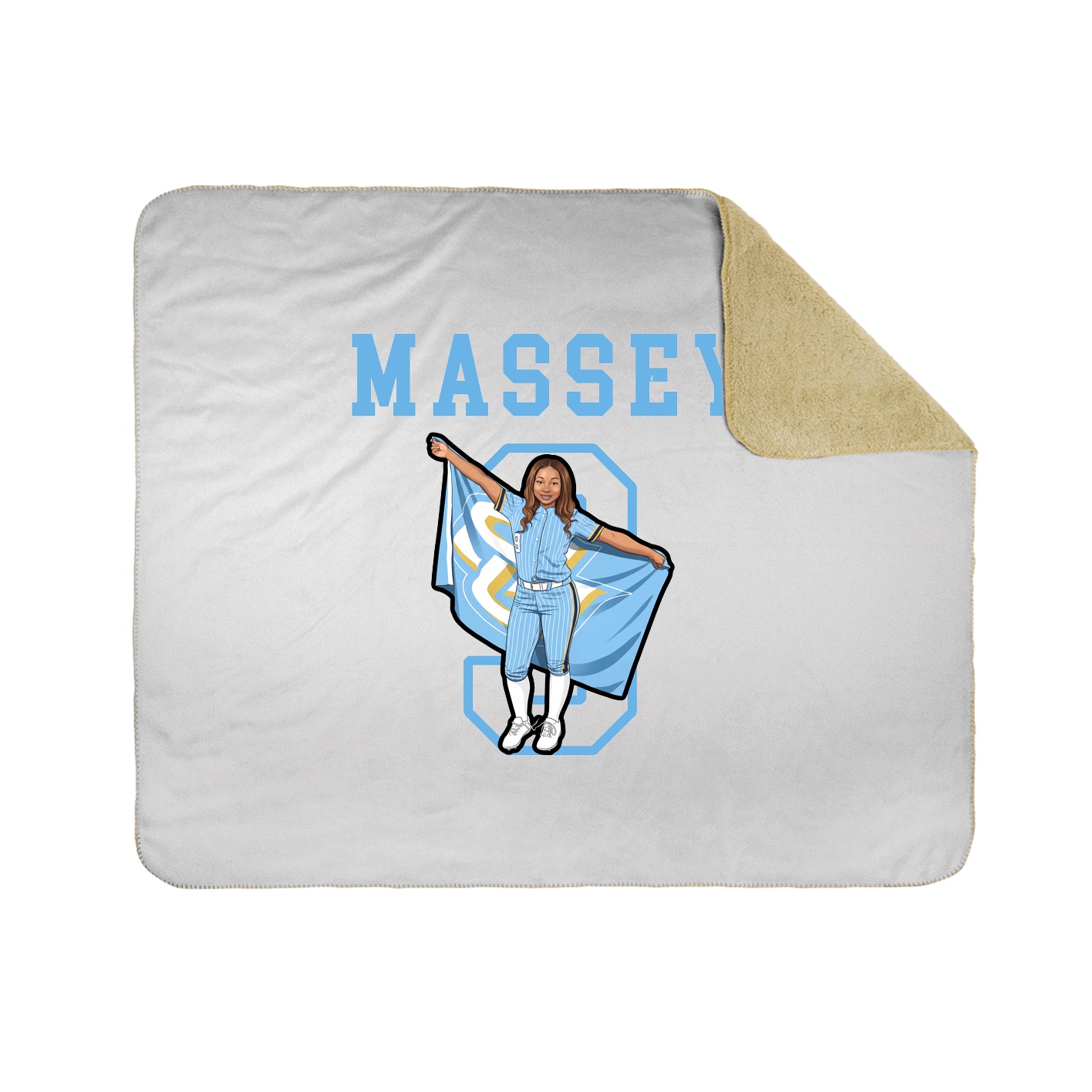 Throw Blanket — Shirsey in White