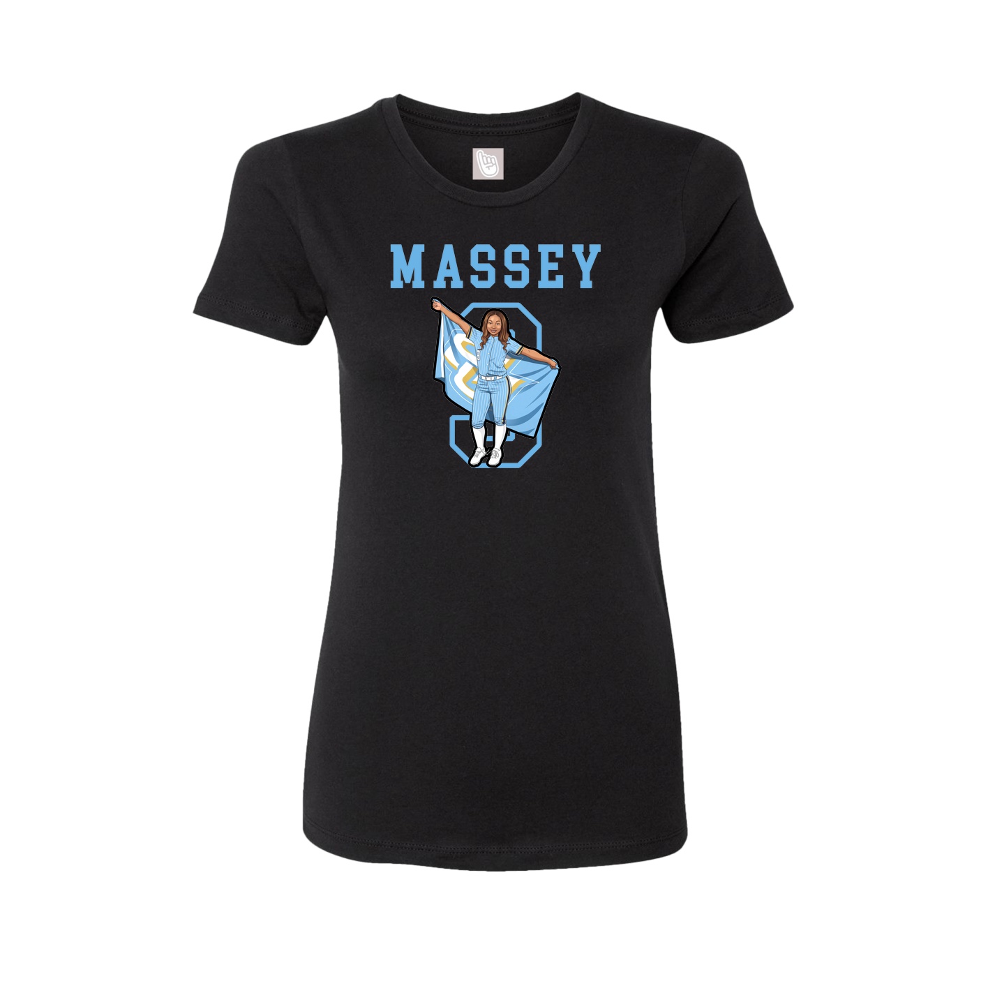 Fitted Women's Tee — Shirsey in Black